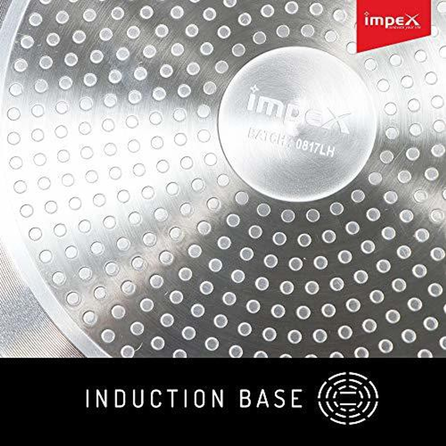 Image of IMPEX ISP 3213 Biryani pot Nonstick Induction Bottom Pot 32 cm diameter 10 L capacity with Lid