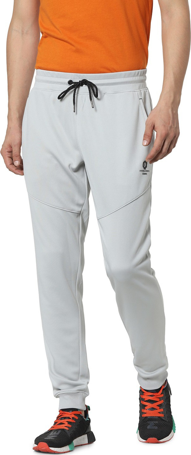 JACK JONES Solid Men Grey Track Pants Price History