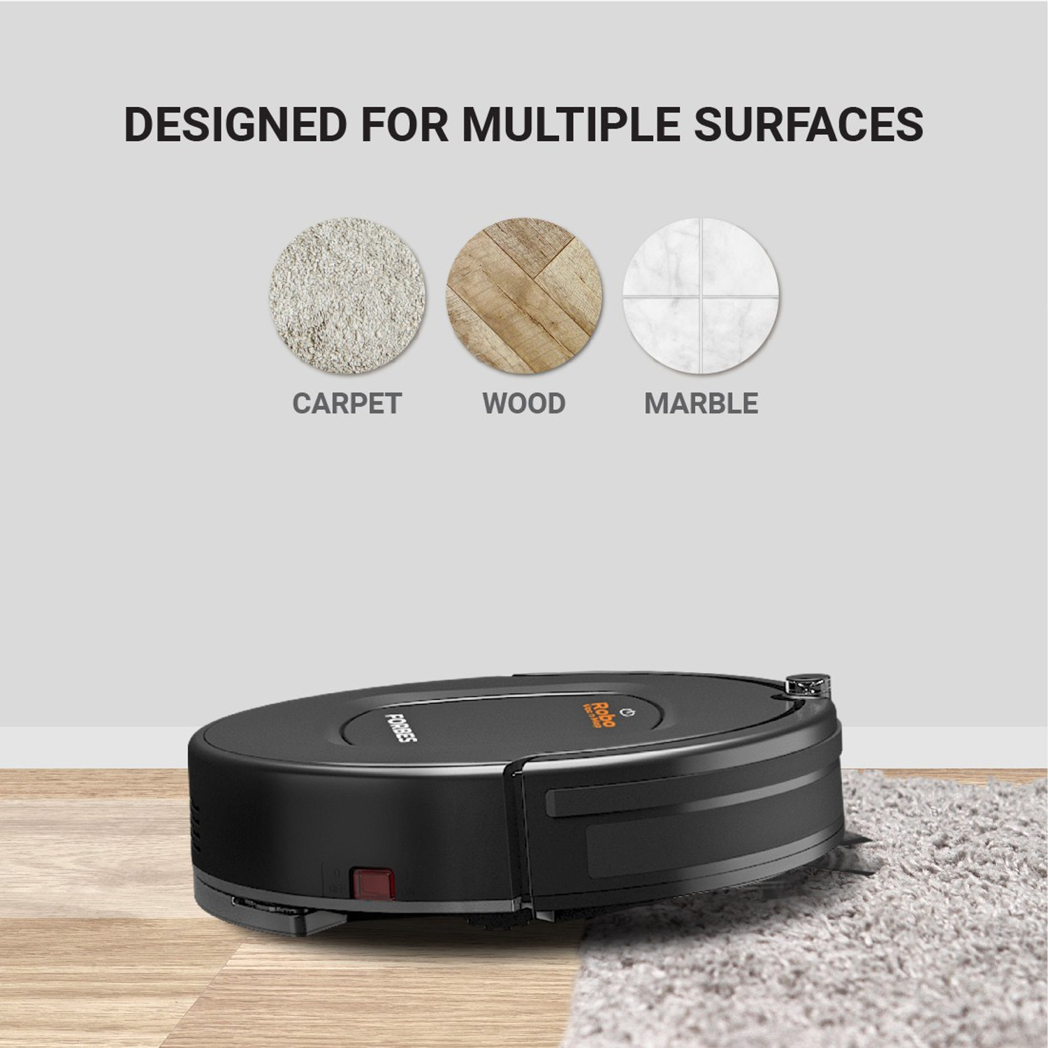 EUREKA FORBES Robo Vac N Mop Robotic Floor Cleaner with 2 in 1 Mopping