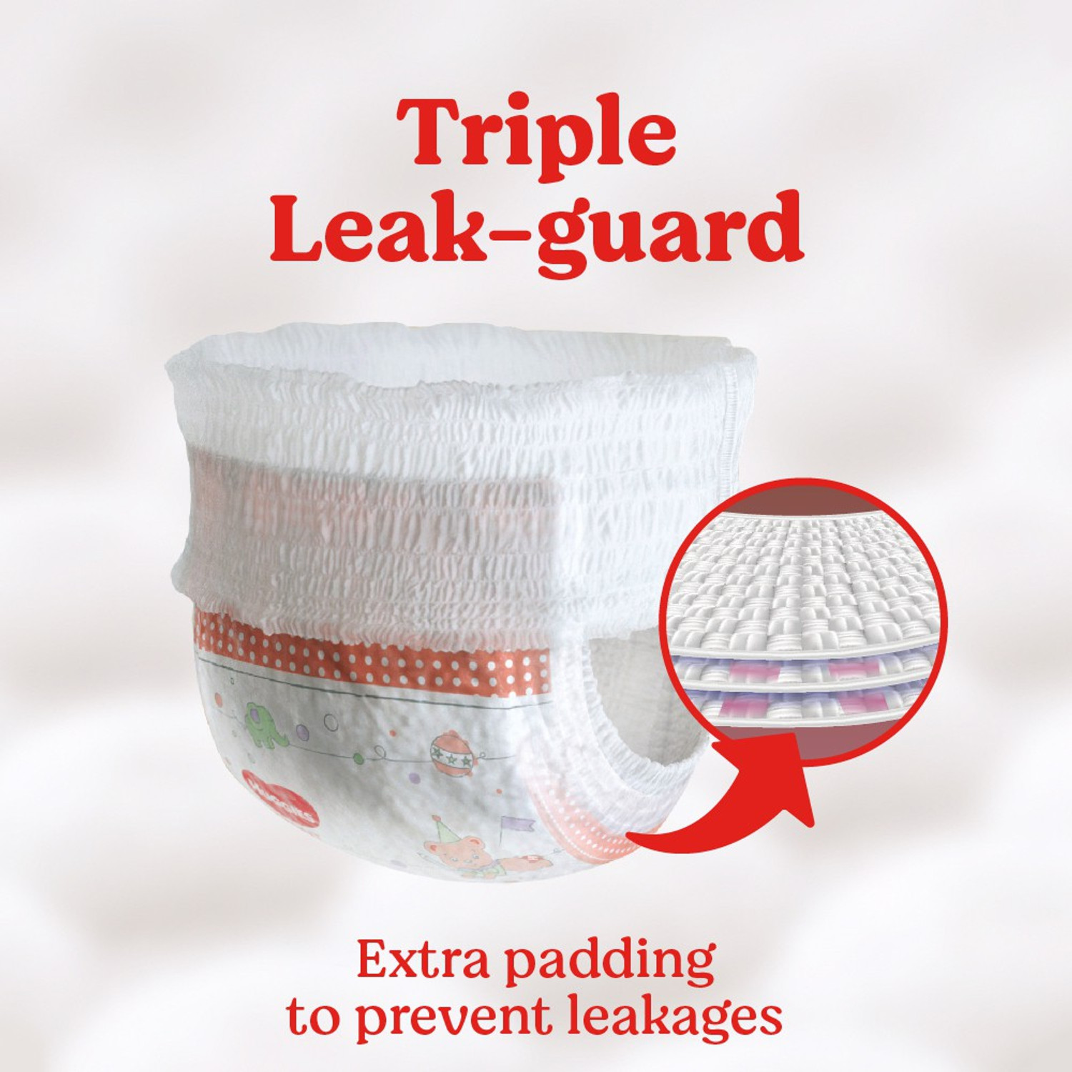 Image of Huggies Wonder Pants with Bubble Bed Technology Diapers - M