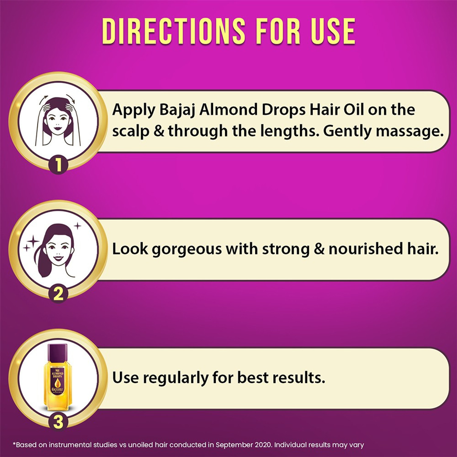 Image of BAJAJ Almond Drops Hair Oil enriched with 6X Vitamin E, Reduces Hair Fall Hair Oil