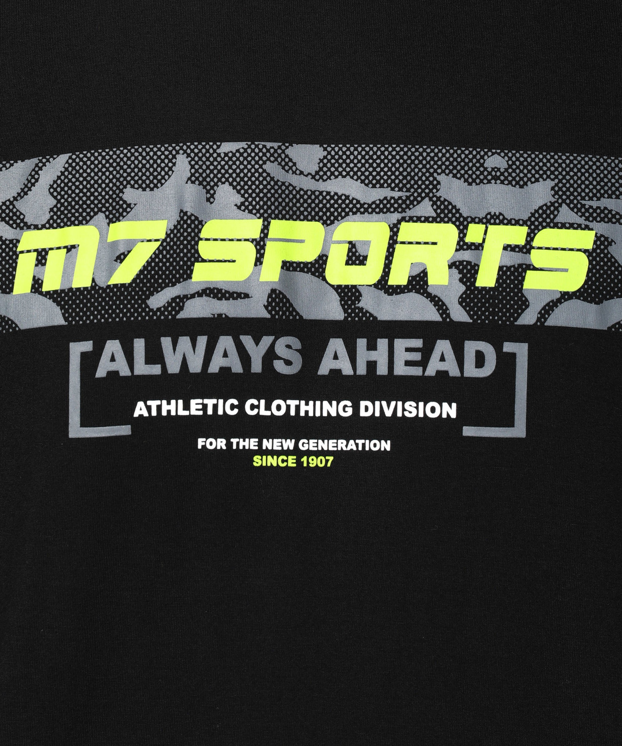 Image of M7 By Metronaut Printed Men Round Neck Black T-Shirt