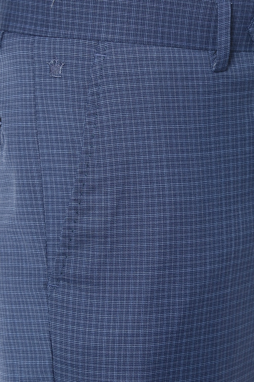 Image of LOUIS PHILIPPE Gods & Kings Regular Fit Men Dark Blue Trousers