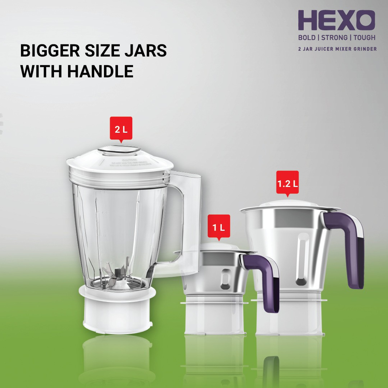 Image of HAVELLS Hexo 1000 W Juicer Mixer Grinder
