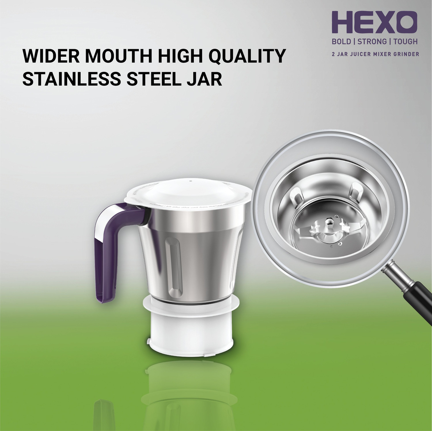 Image of HAVELLS Hexo 1000 W Juicer Mixer Grinder