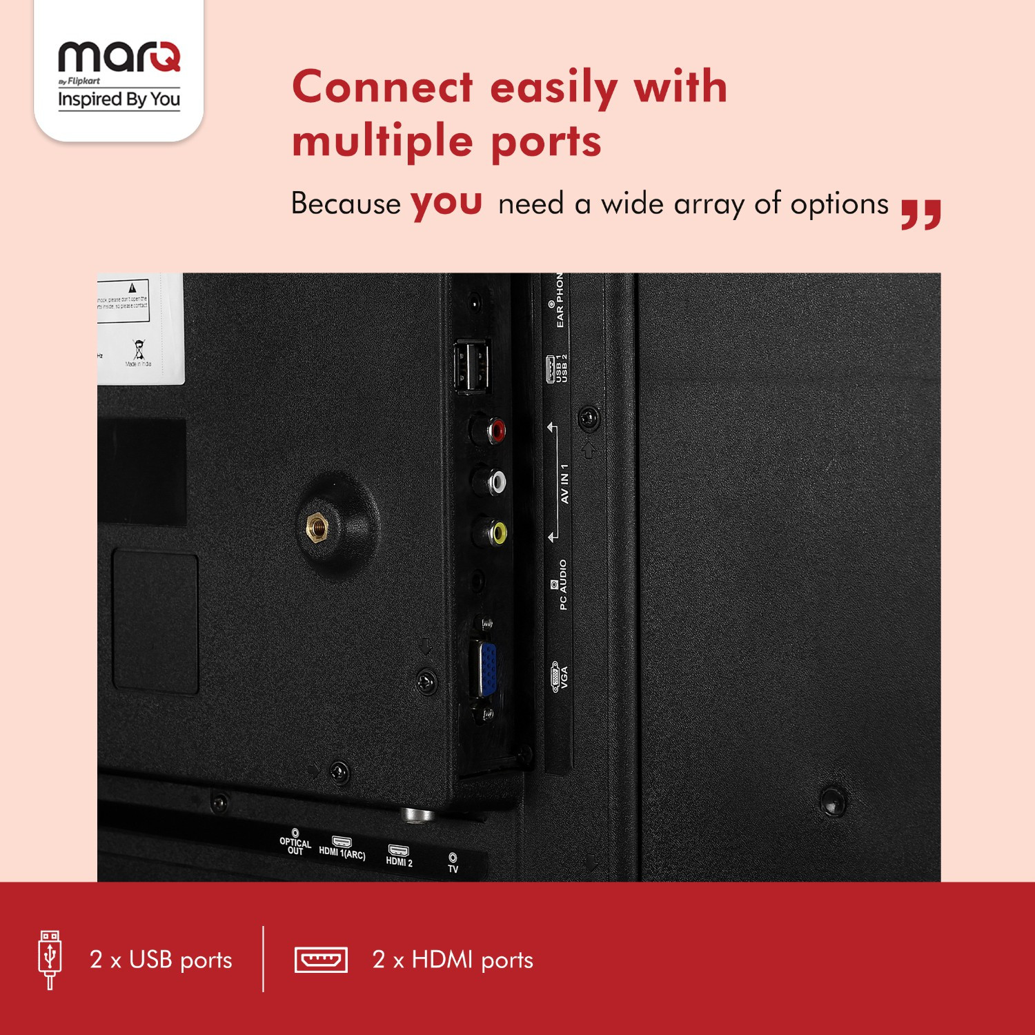 Image of MarQ By Flipkart 80 cm (32 inch) HD Ready LED TV