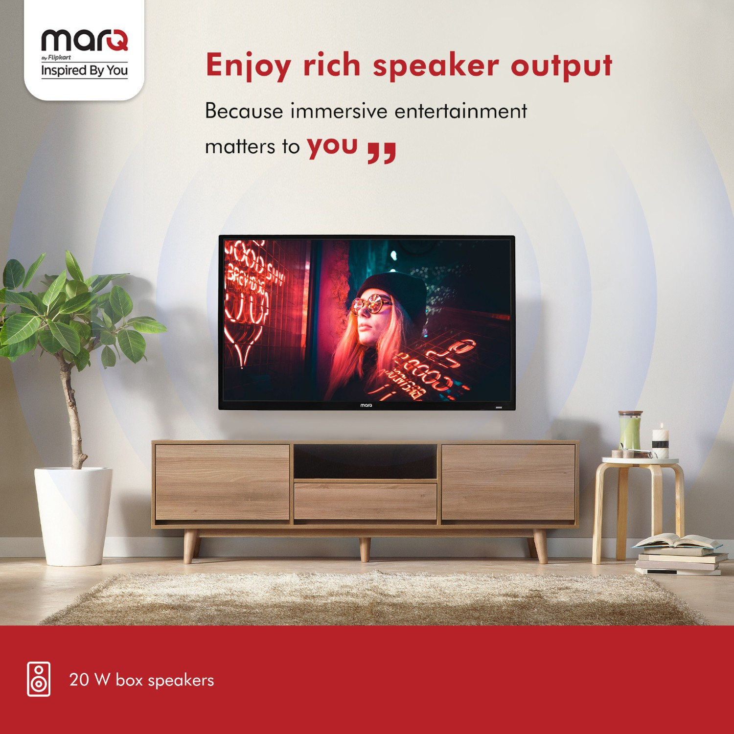 Image of MarQ By Flipkart 80 cm (32 inch) HD Ready LED TV