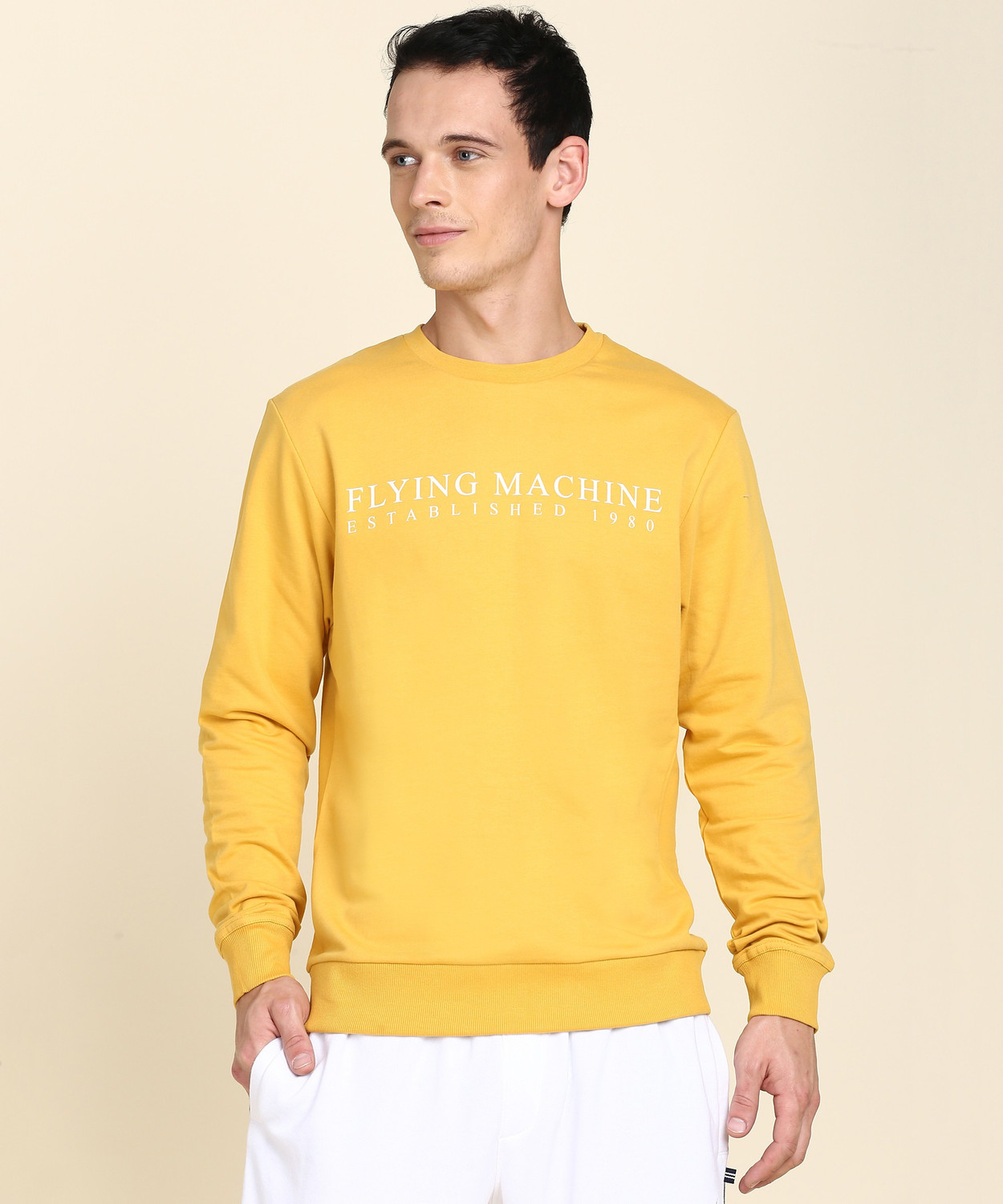 FLYING MACHINE Full Sleeve Printed Men Sweatshirt Price History
