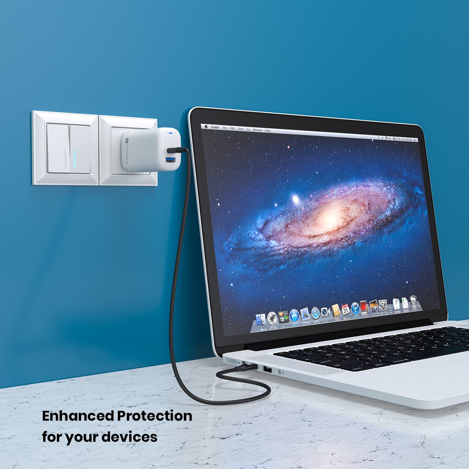 Image of Portronics 65 W Quick Charge 3 A Wall Charger for Mobile