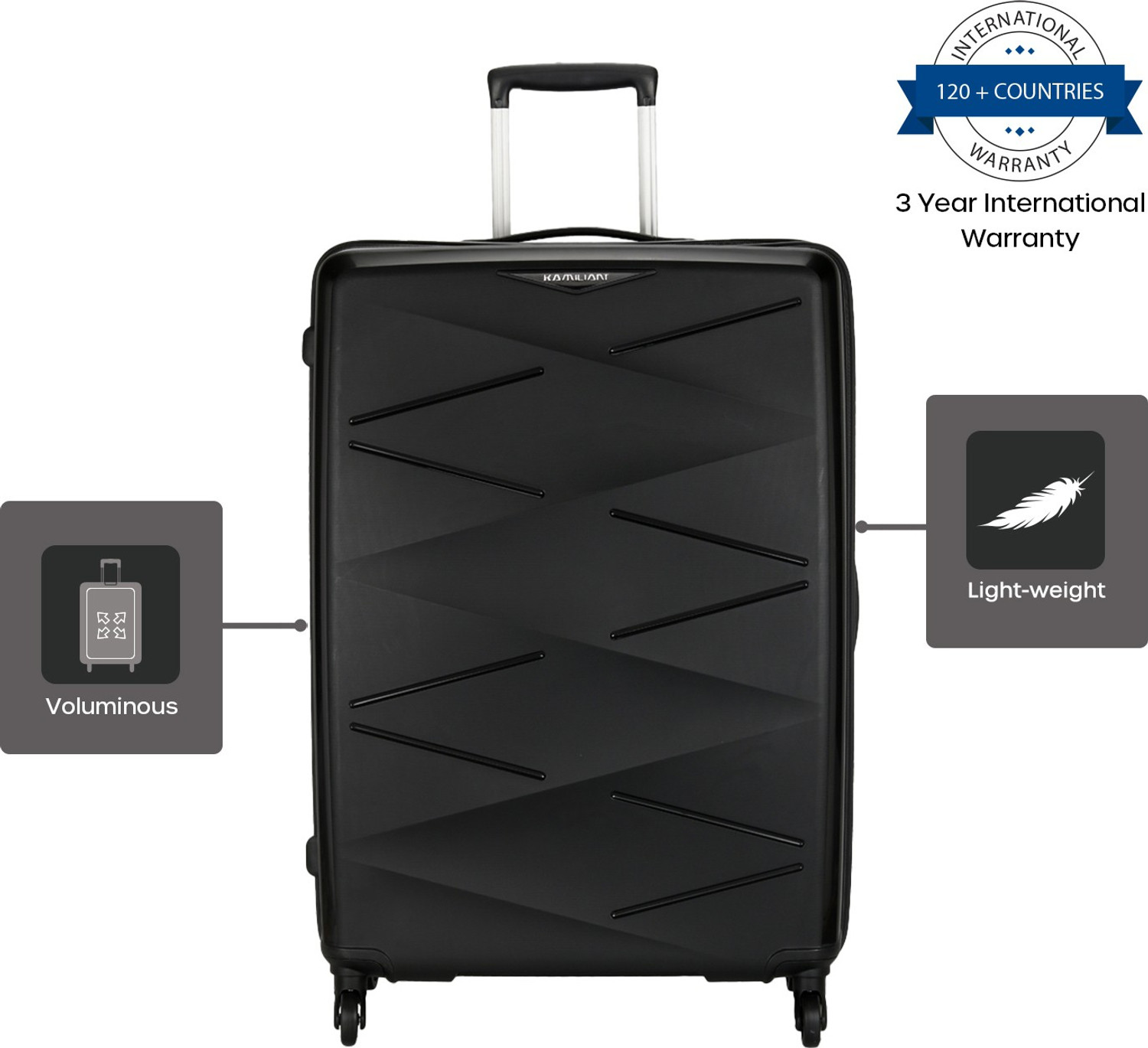 Image of Kamiliant by American Tourister Combination Lock-Triprism Check-in Suitcase 4 Wheels - 27 inch