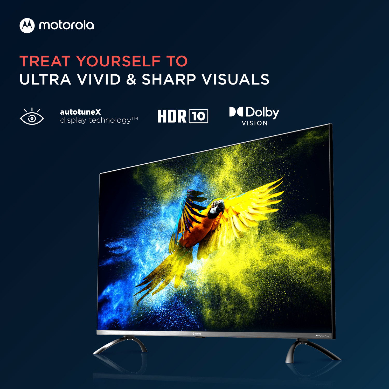 Image of MOTOROLA Revou-Q 139 cm (55 inch) QLED Ultra HD (4K) Smart Android TV with Wireless Gamepad