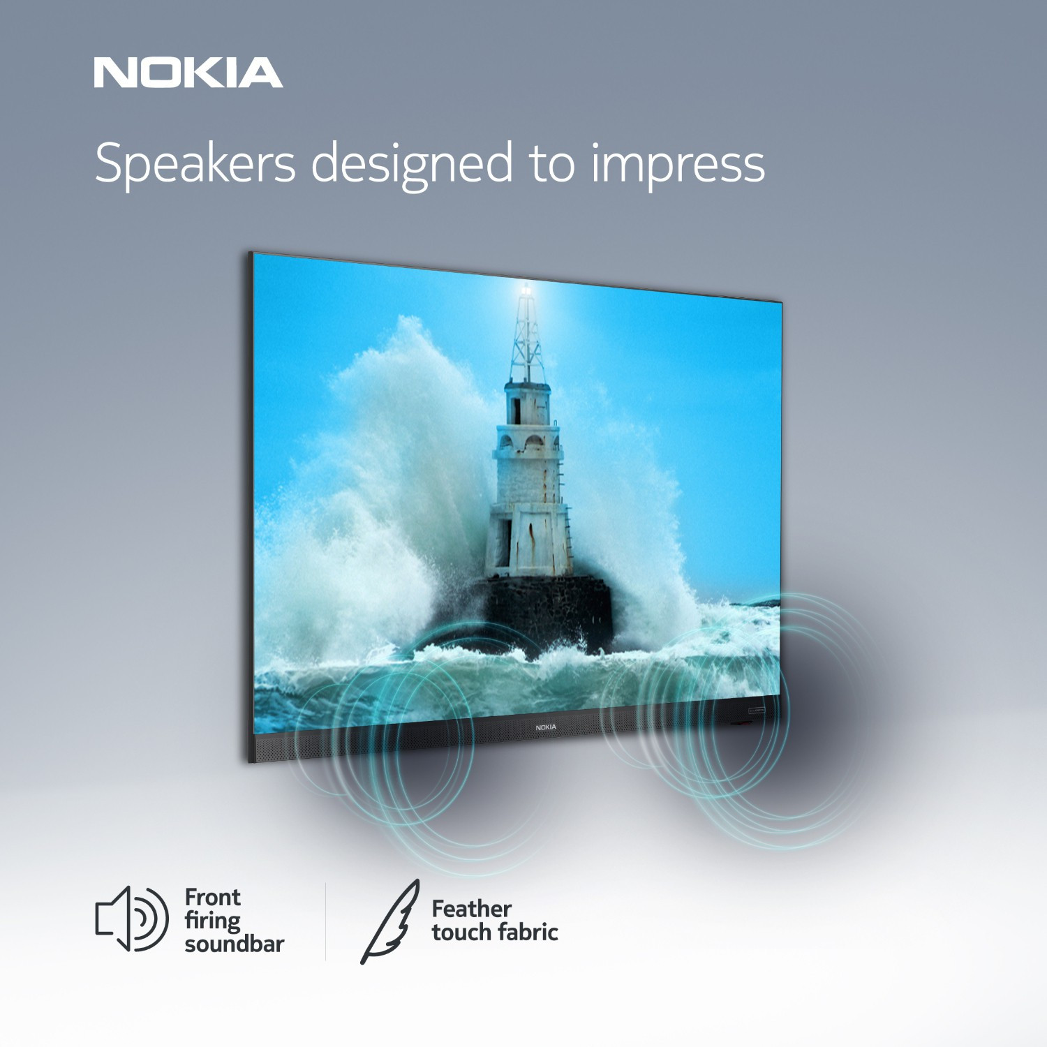 Image of Nokia 109 cm (43 inch) Ultra HD 4K LED Smart Android TV with Sound by Onkyo and Dolby Atmos