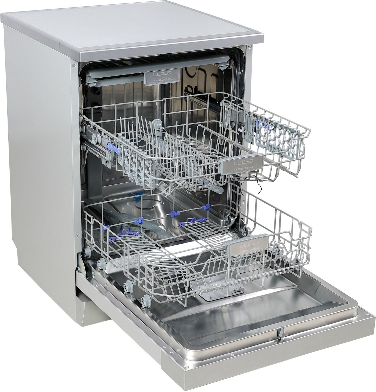 Image of Lloyd LDWF15PSA1TS Free Standing 8 Place Settings Intensive Kadhai Cleaning| No Pre-rinse Required Dishwasher