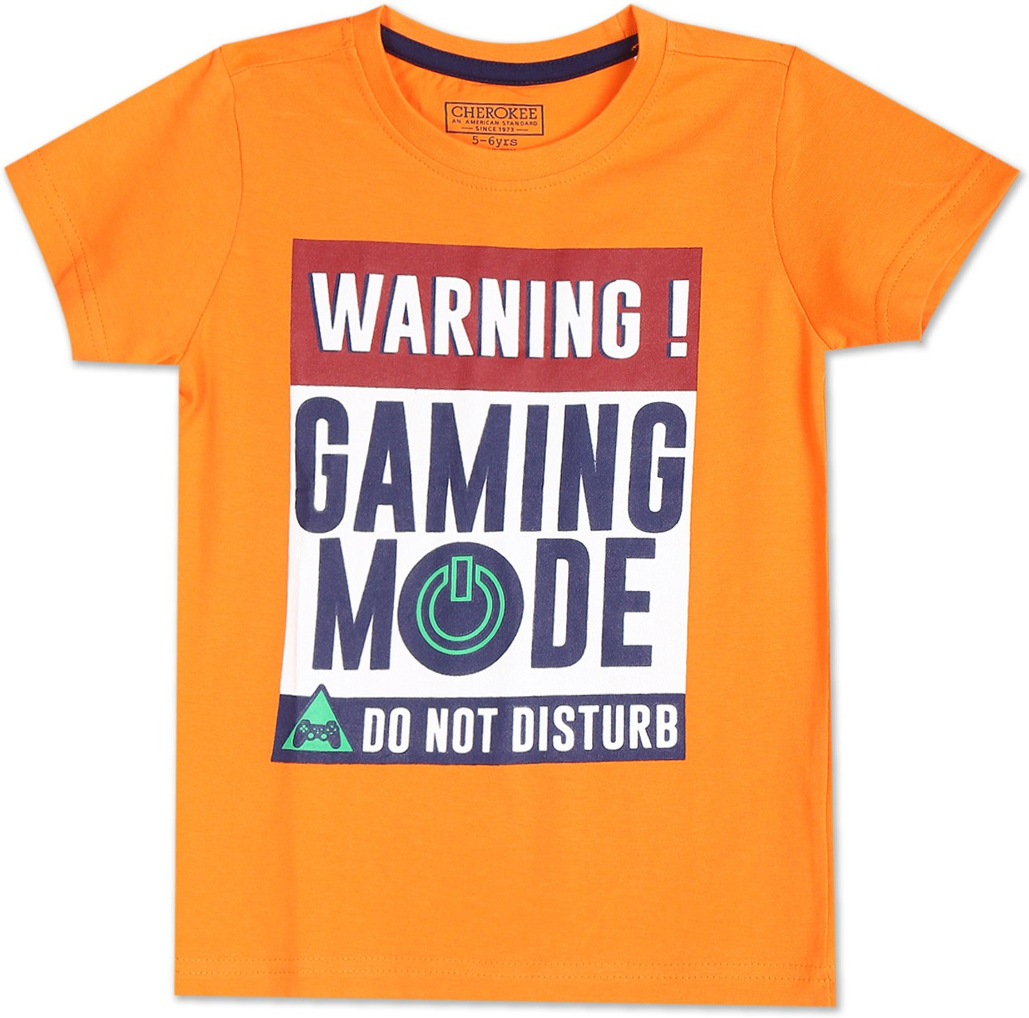 Image of CHEROKEE Boys Printed Cotton Blend Regular T Shirt