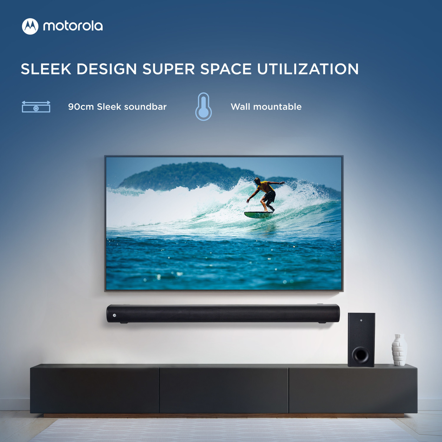 Image of MOTOROLA AmphisoundX Dolby with HDMI Arc 160 W Bluetooth Soundbar