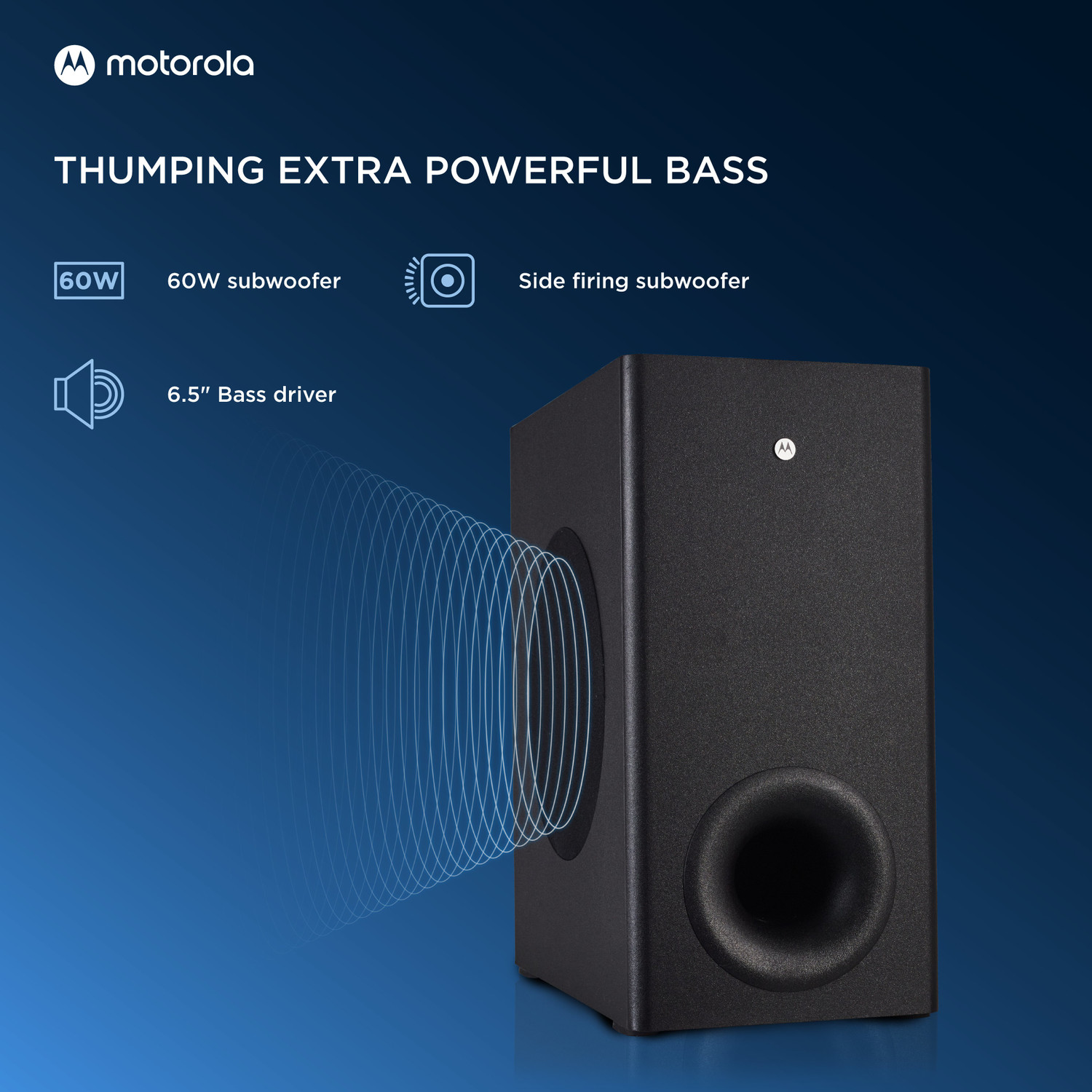 Image of MOTOROLA AmphisoundX Dolby with HDMI Arc 160 W Bluetooth Soundbar