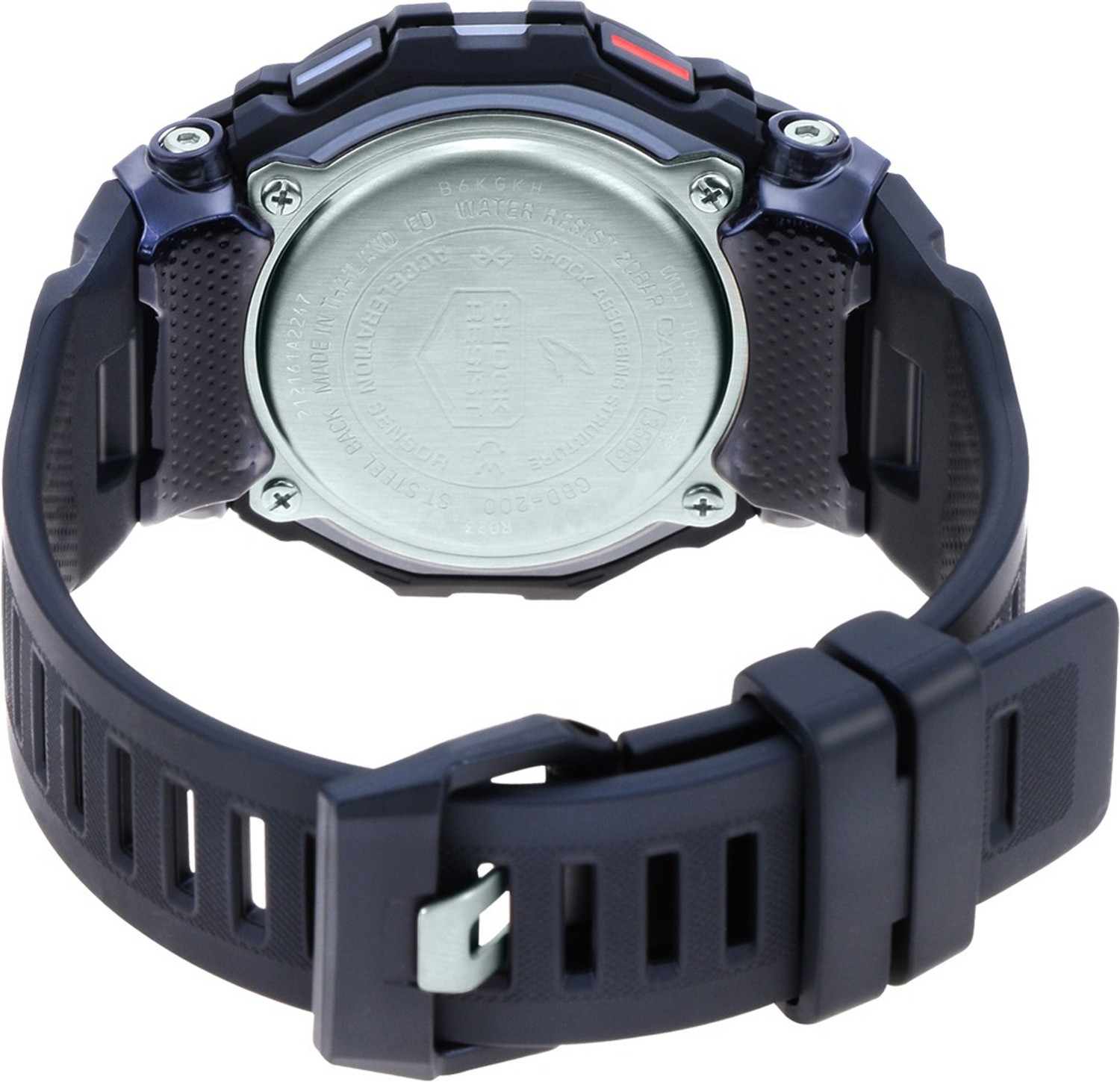 Image of CASIO GBD-200-1DR G-Shock Dial Black Resin Strap Digital Watch - For Men