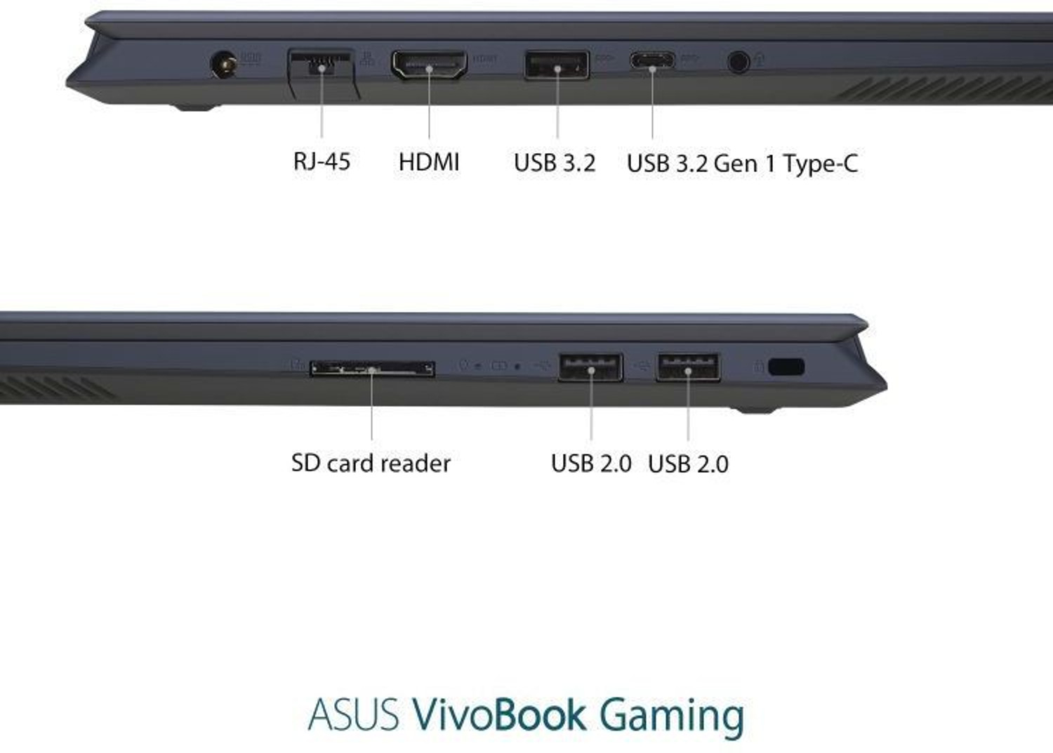 Image of ASUS Vivobook Gaming Intel Core i5 9th Gen 9300H - (8 GB /1 TB HDD /256 GB SSD /Windows 10 Home /4 GB Graphics /NVIDIA GeForce GTX 1650) F571GT-HN1062T Gaming Laptop