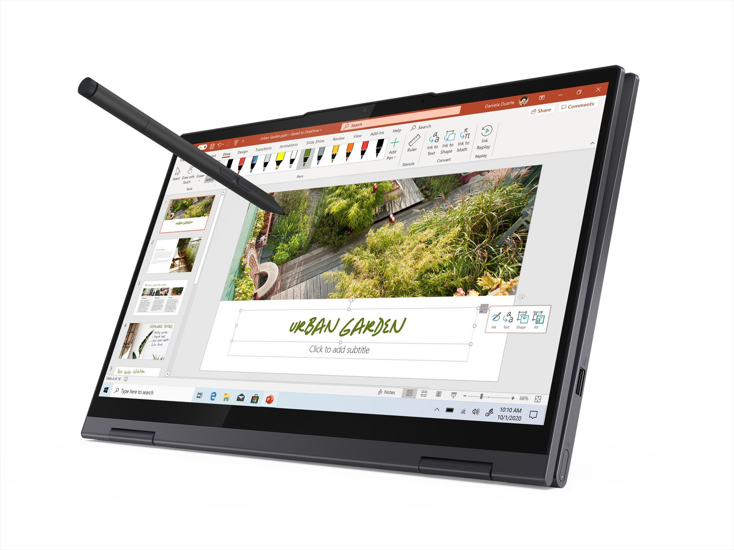 Image of Lenovo Yoga 7 AMD Ryzen 7 Octa Core 5800U - (16 GB /512 GB SSD /Windows 10 Home) 14ACN6 Thin and Light Laptop