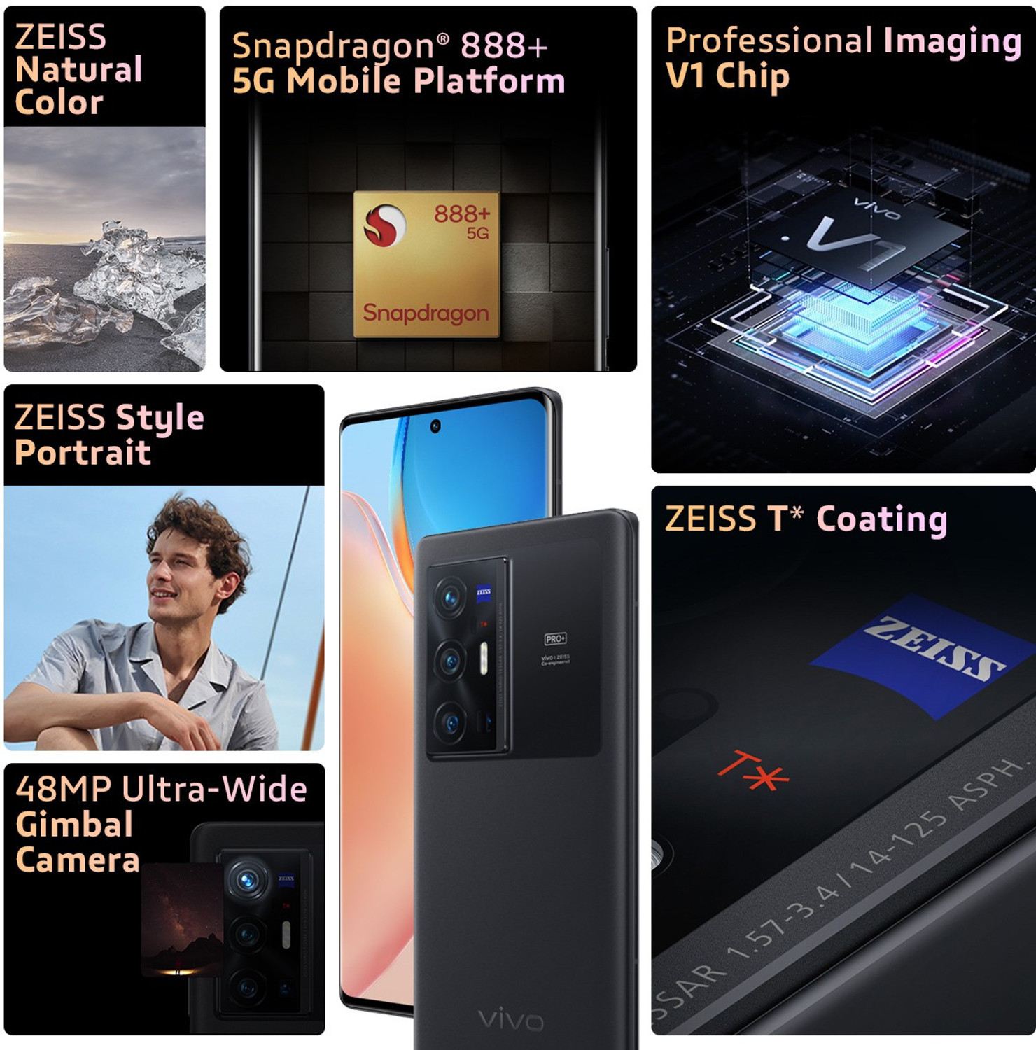 Image of vivo X70 Pro+ (EnBlack, 256 GB)