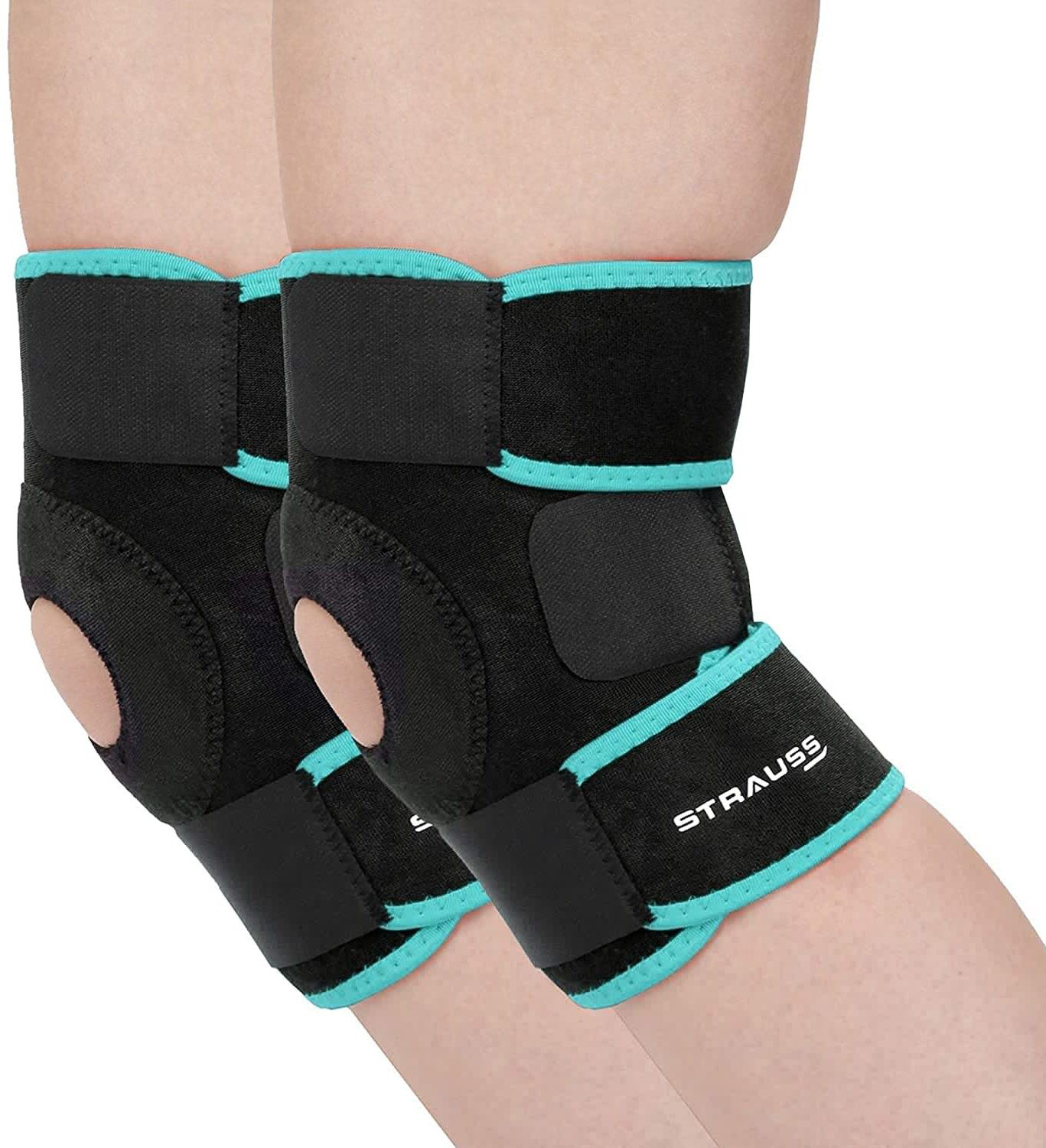 Image of Strauss Adjustable Knee Support Patella | Knee Cap | Knee Brace | Knee Band (Pair) Knee Support
