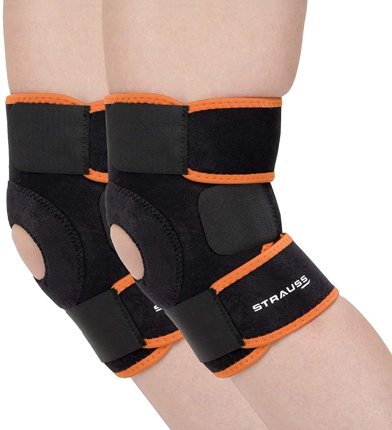 Image of Strauss Adjustable Knee Support Patella | Knee Cap | Knee Brace | Knee Band (Pair) Knee Support