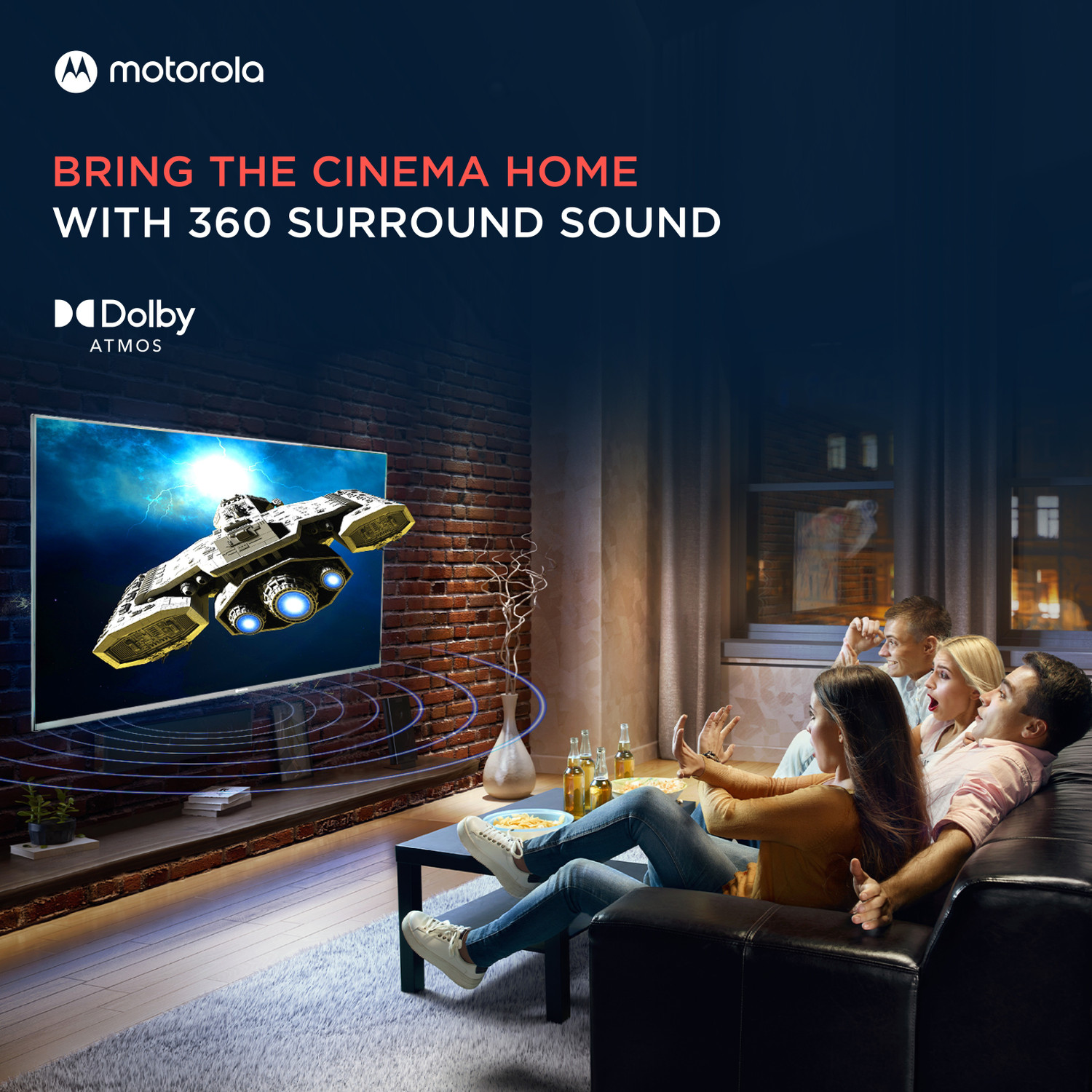 Image of MOTOROLA Revou-Q 139 cm (55 inch) QLED Ultra HD (4K) Smart Android TV with Wireless Gamepad