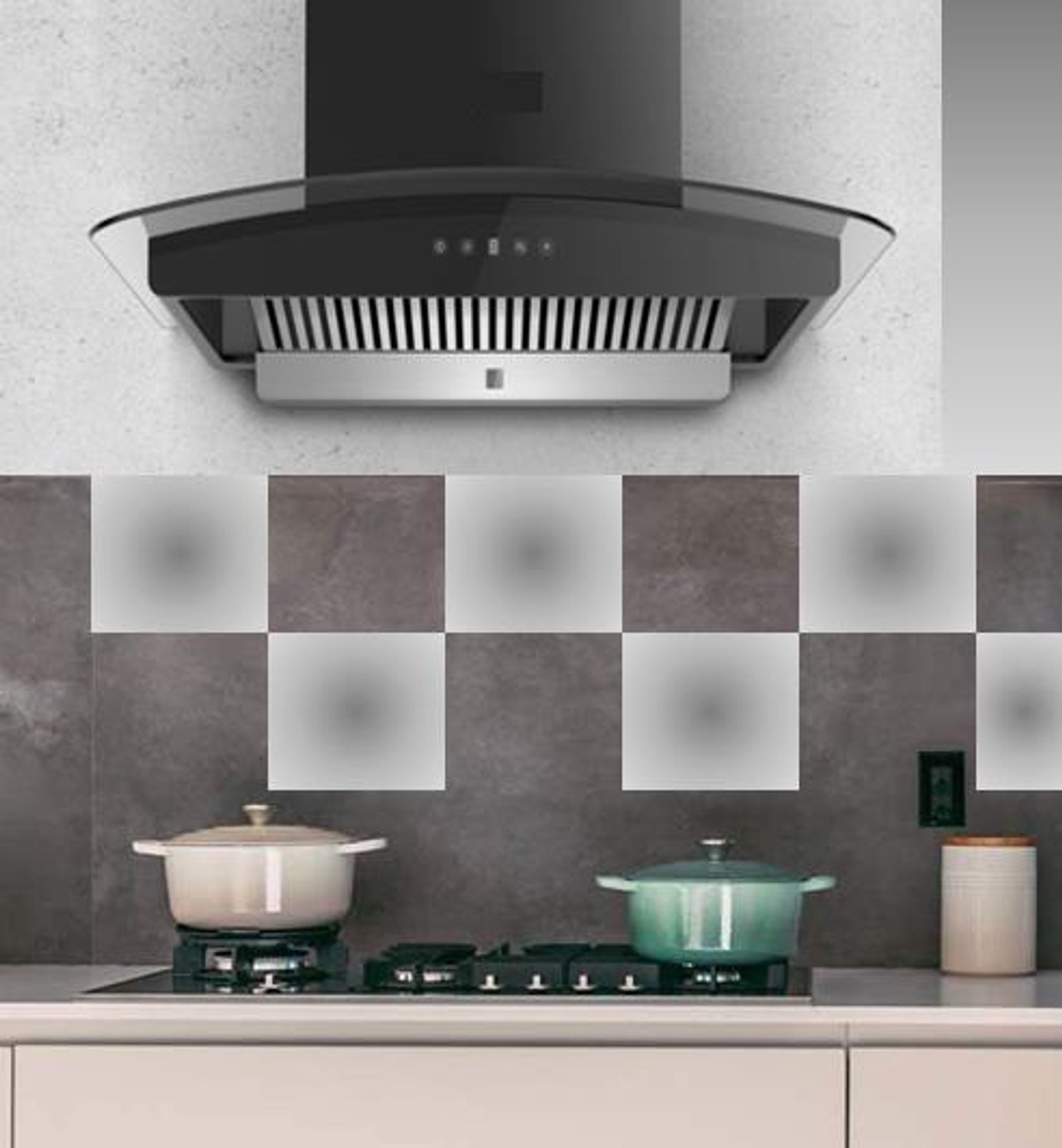 Image of Hafele CRV 60 Plus Auto Clean Wall Mounted Black 1400 CMH Chimney