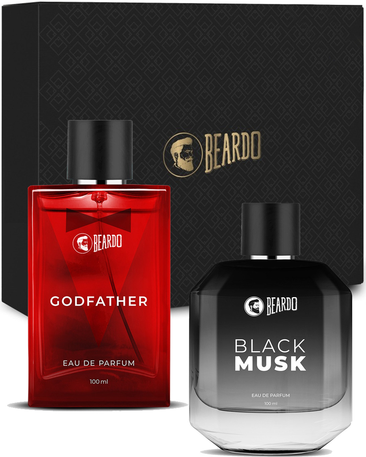 Image of BEARDO Musk and God Father EDP Perfume 100 ml each(Pack of 2) Eau de Parfum - 200 ml