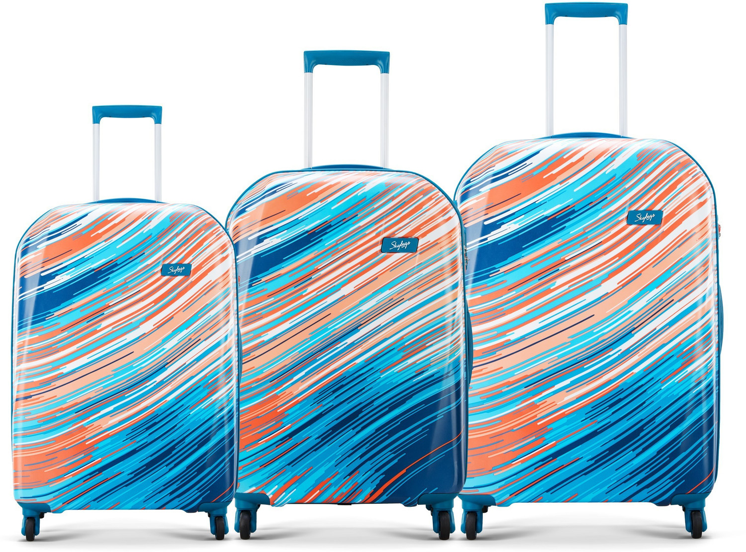 SKYBAGS Trance 3P Set Cabin Medium Large Trolley Bag Cabin Check in Set 4 Wheels 28 inch Price History