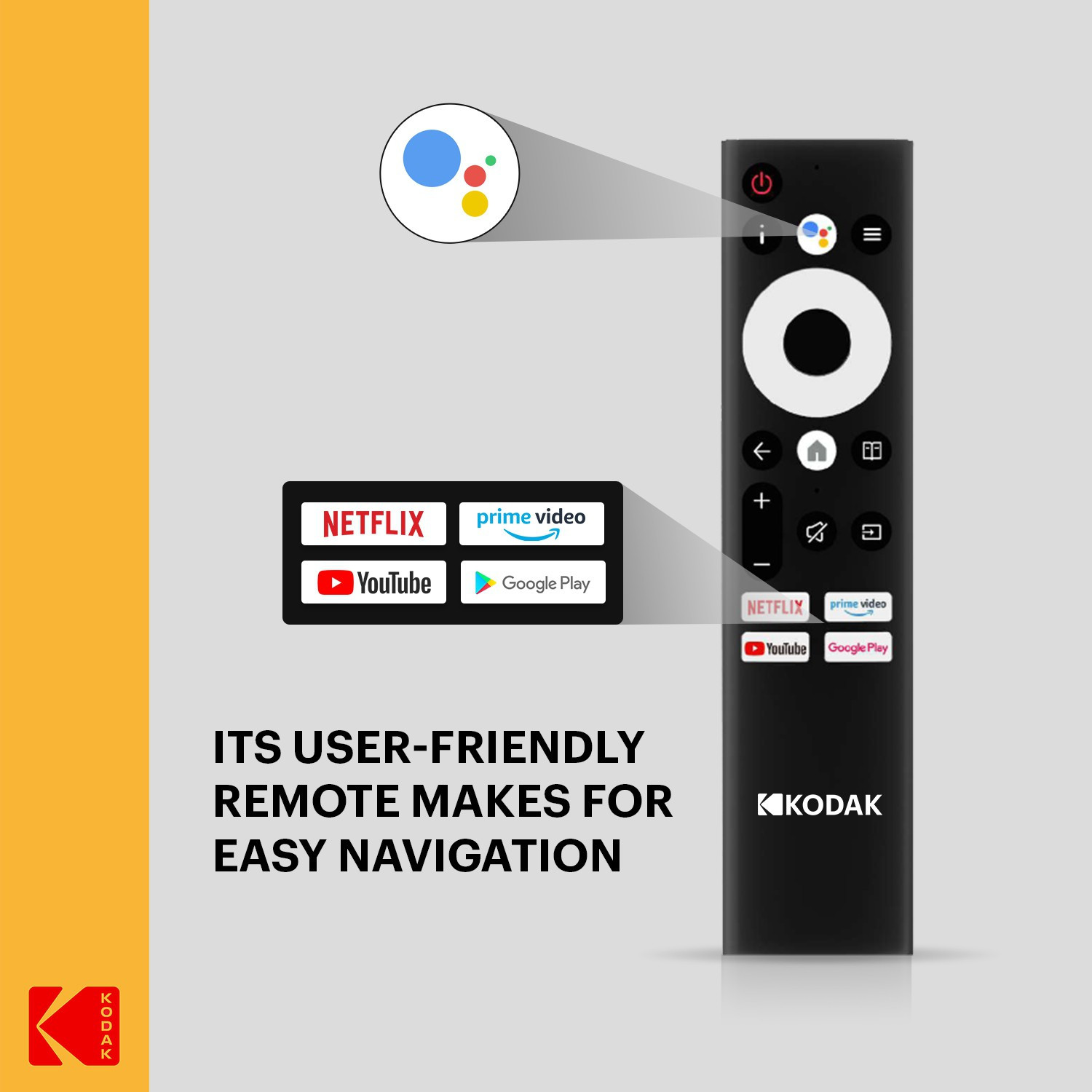 Image of KODAK CA PRO 126 cm (50 inch) Ultra HD (4K) LED Smart Android TV with Dolby MS12 & Dolby Digital Plus