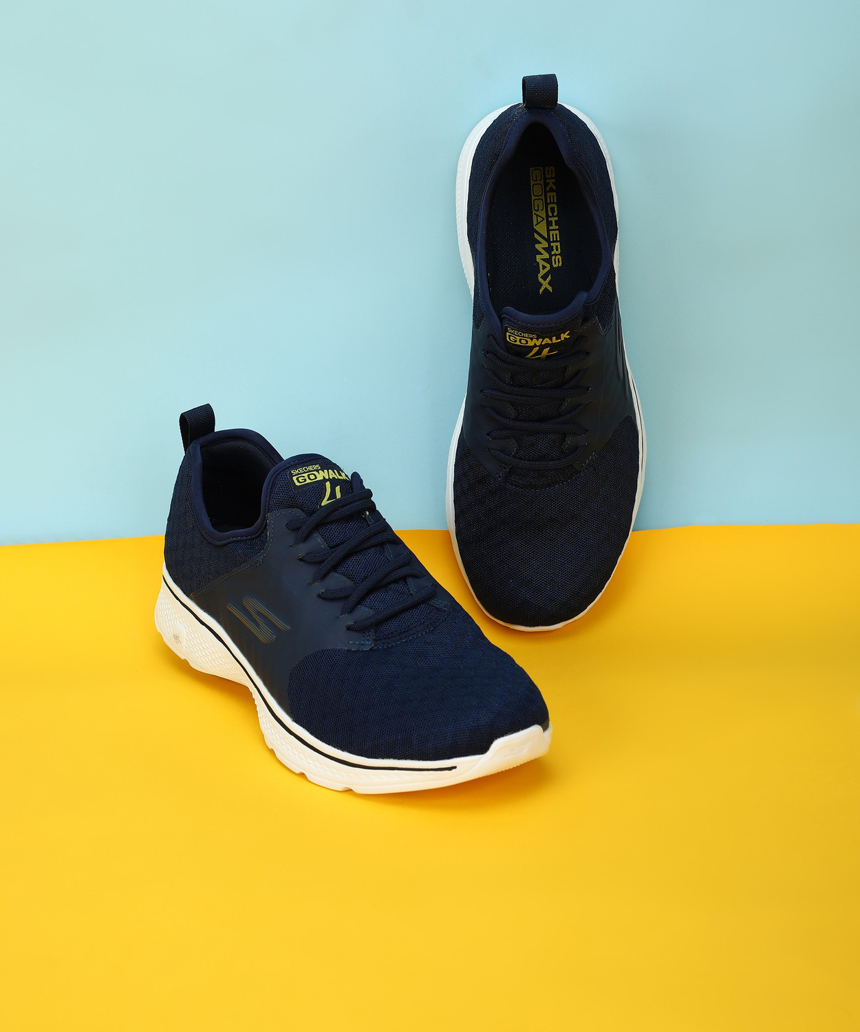 Skechers goga max shop yellow