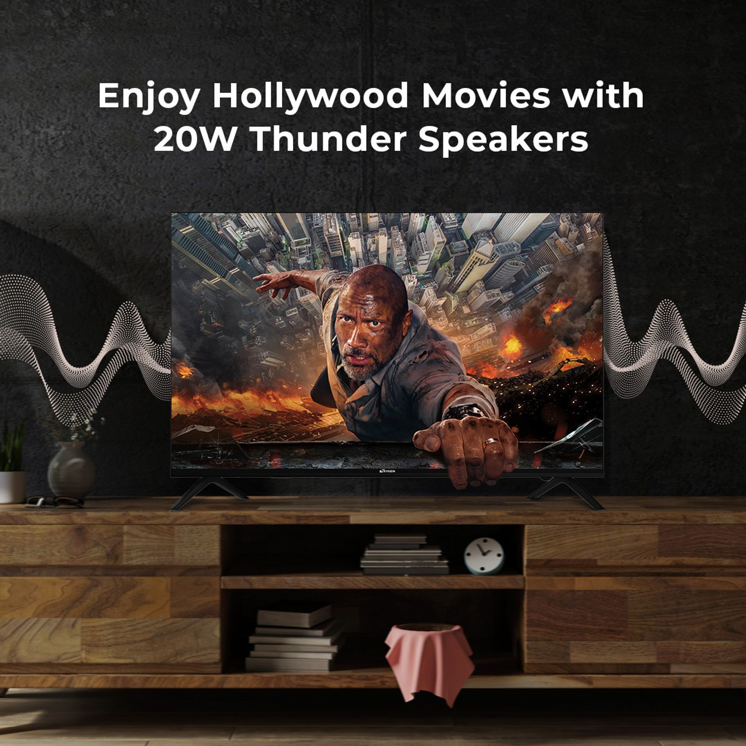 Image of Oxygen A2 108 cm (43 inch) Ultra HD (4K) LED Smart Android TV