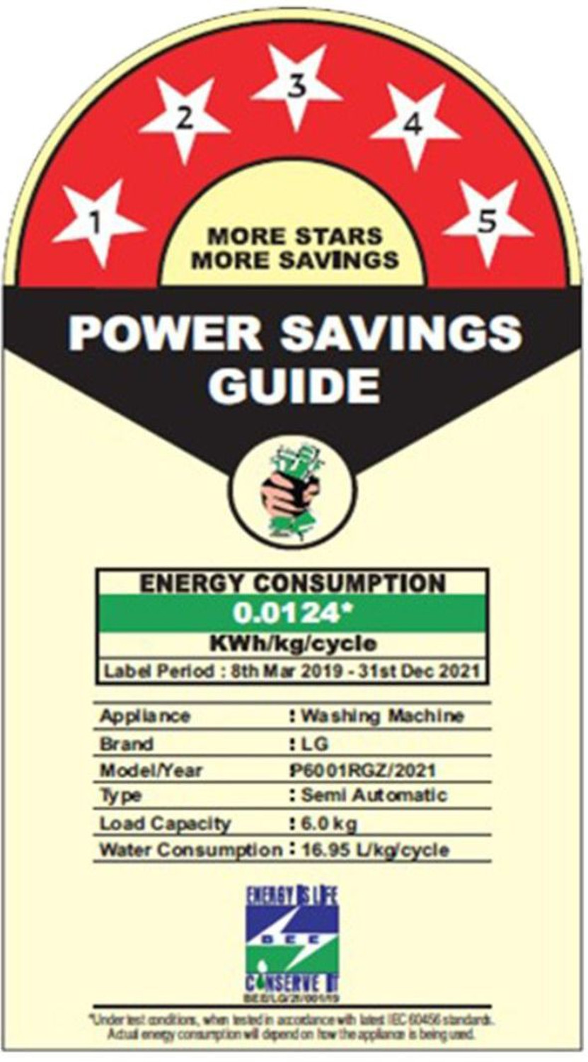 Image of LG 6 kg with Roller Jet Pulsator Semi Automatic Top Load Washing Machine Grey (P6001RGZ)