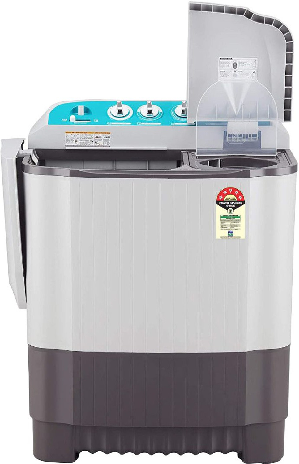 Image of LG 6 kg with Roller Jet Pulsator Semi Automatic Top Load Washing Machine Grey (P6001RGZ)