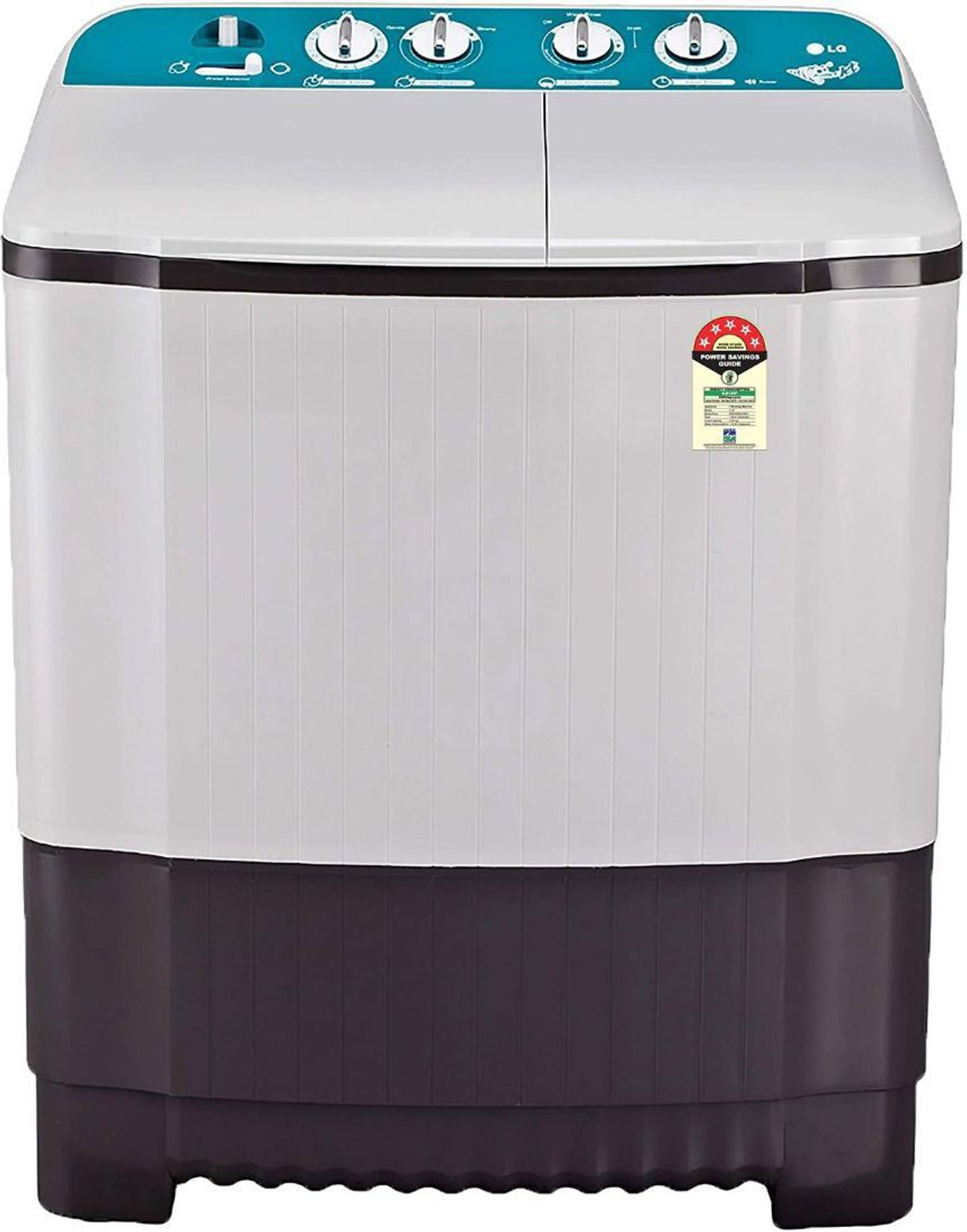 Image of LG 6 kg with Roller Jet Pulsator Semi Automatic Top Load Washing Machine Grey (P6001RGZ)