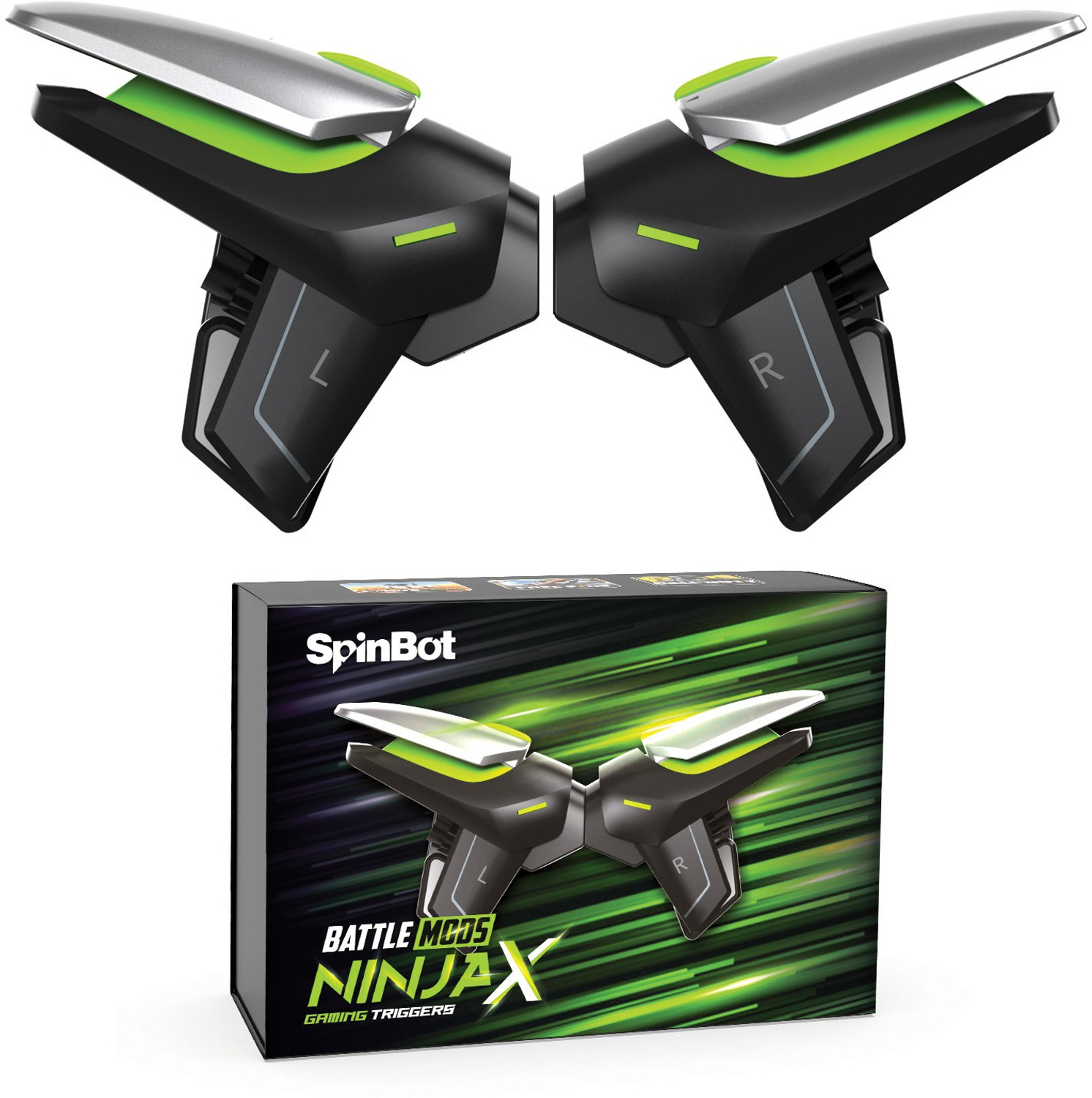 SpinBot BattleMods NinjaX Gaming Kit – Black, Android/iOS