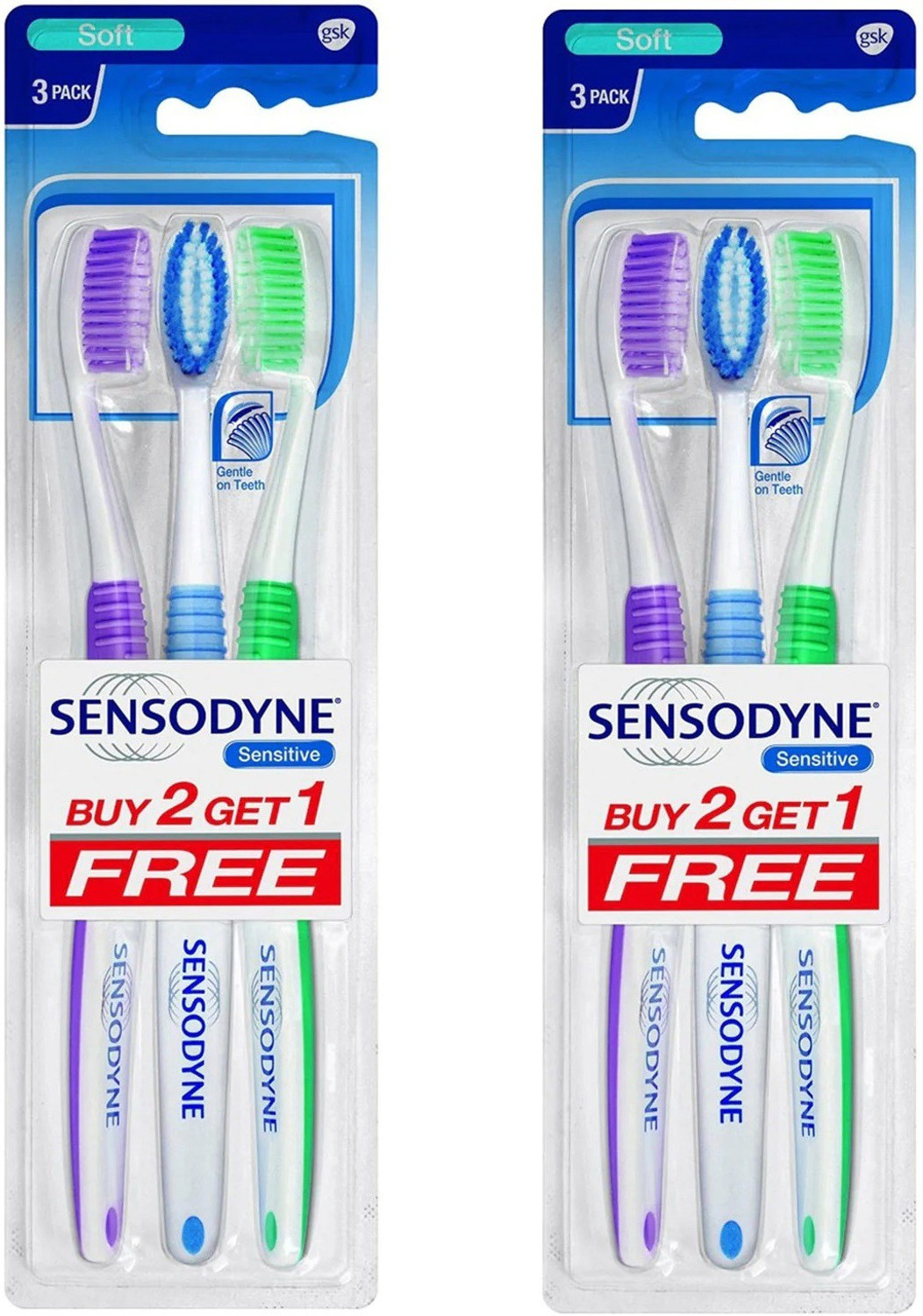 Image of SENSODYNE DEEP CLEAN Extra Soft Toothbrush (Pack of 2)