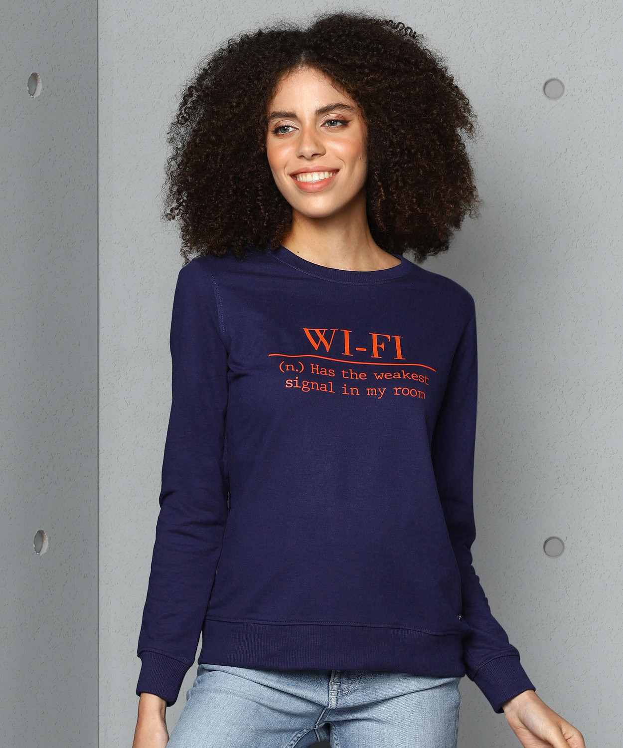 metronaut full sleeve printed women sweatshirt