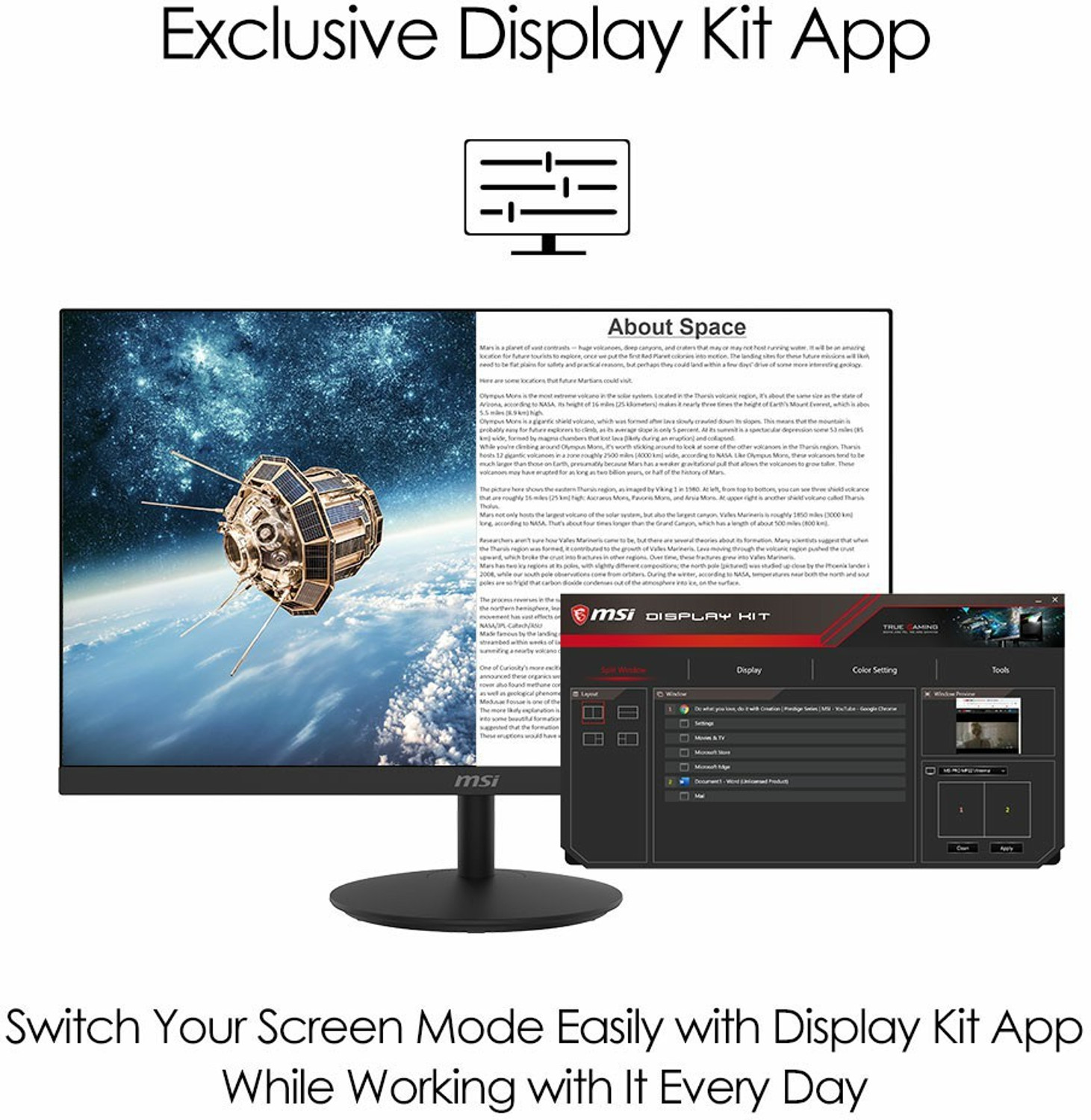 MSI 68.58 cm (27 inch) Full HD IPS Panel Monitor (PRO MP271(3PA2