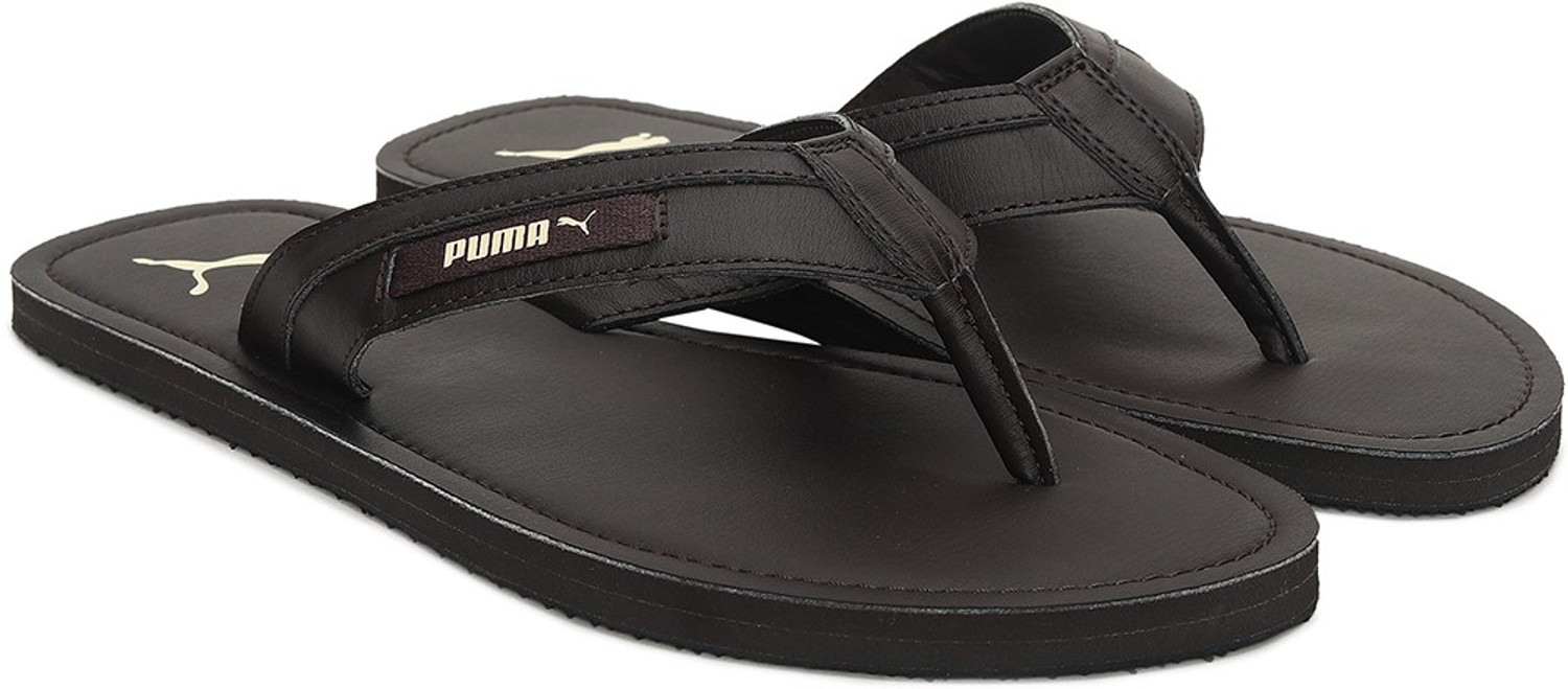 Puma brown discount flip flops