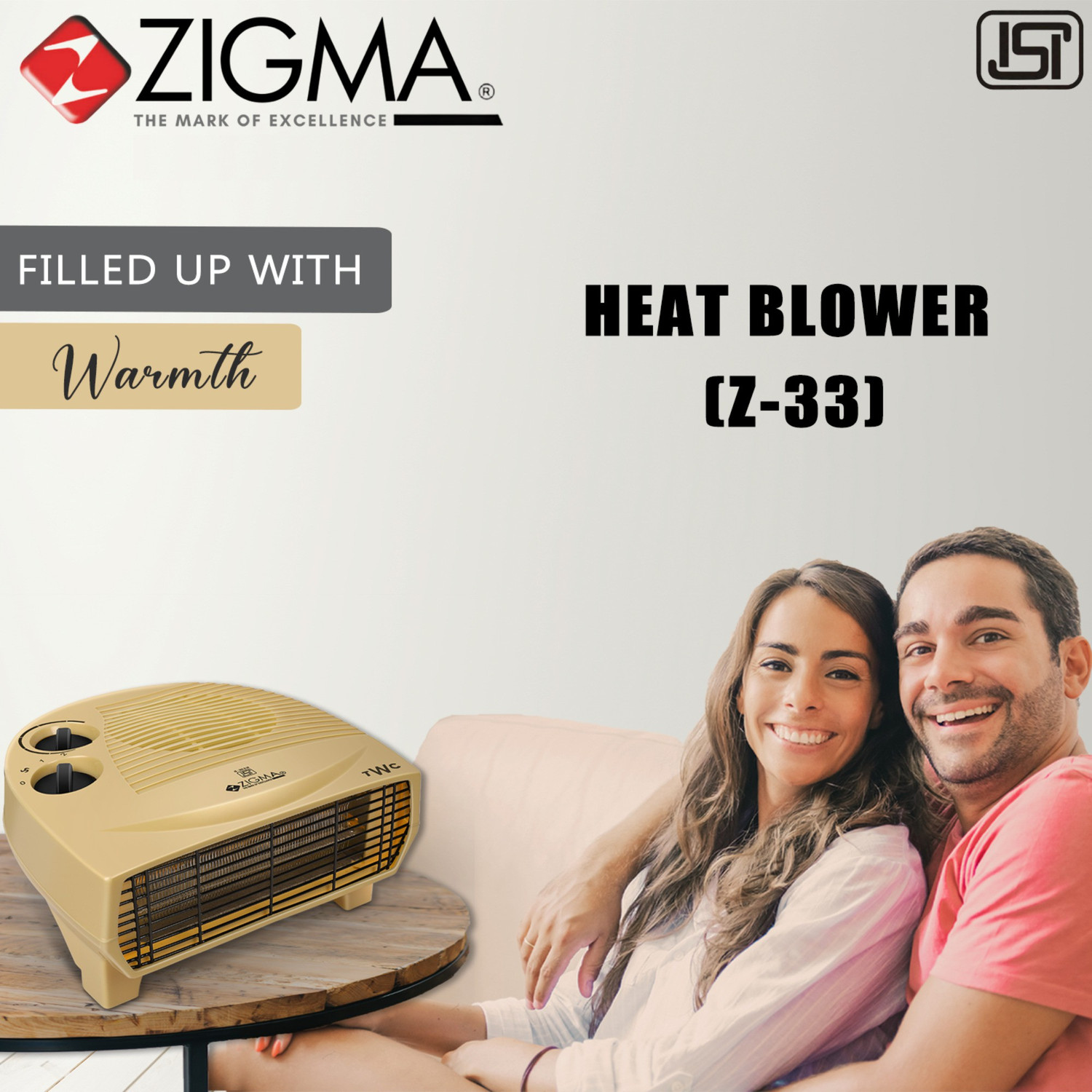 Image of zigma ISI Certified Z-33 Fan Room Heater