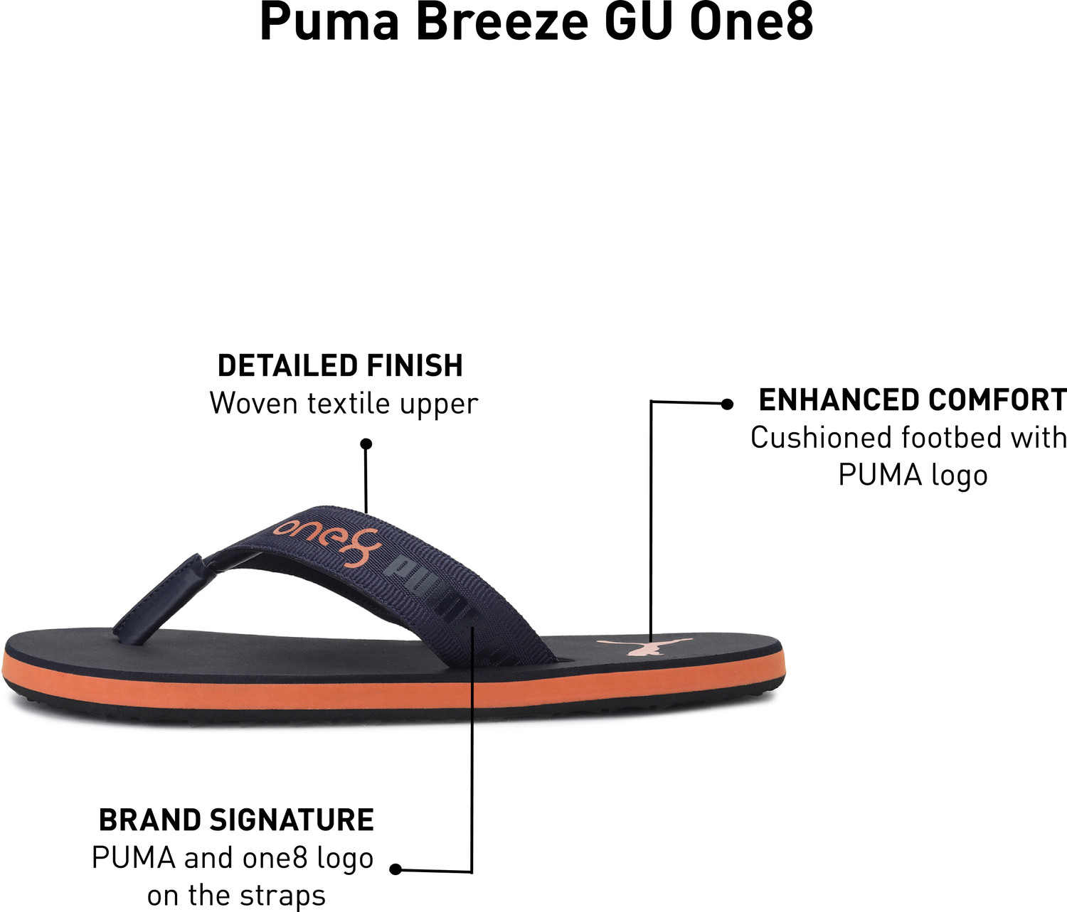 Image of PUMA Men Breeze GU one8 Flip Flops