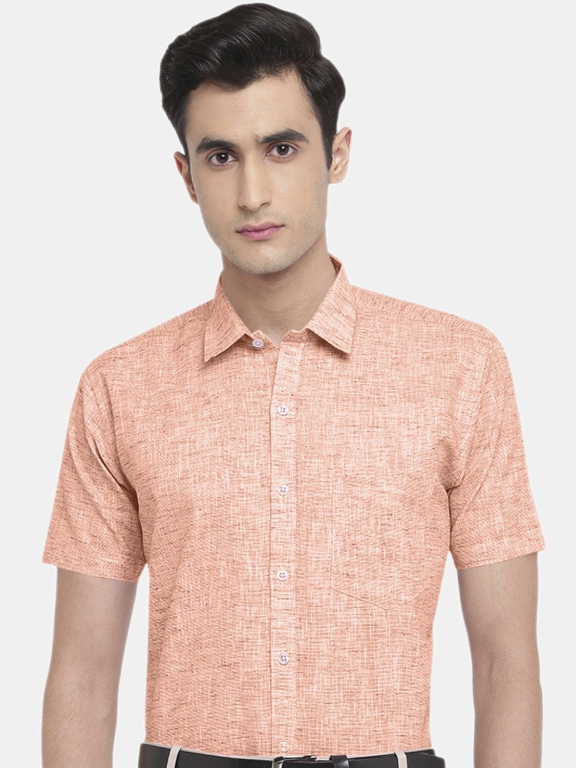 Opruiming Blue Solid Casual Shirt, 46% OFF