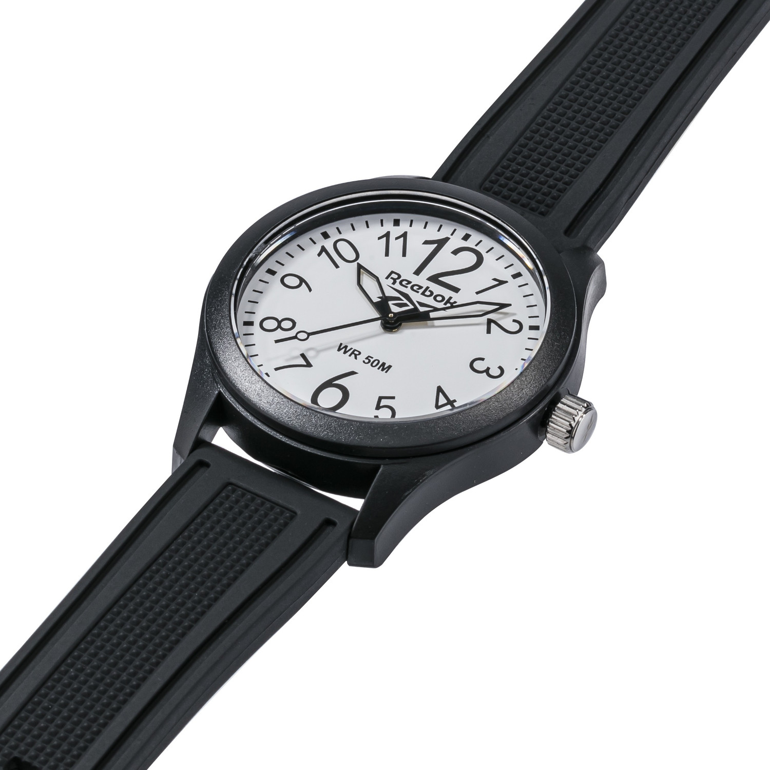 Stainless Steel Reebok Men's Leather Strap Watch REEBOK SCOT