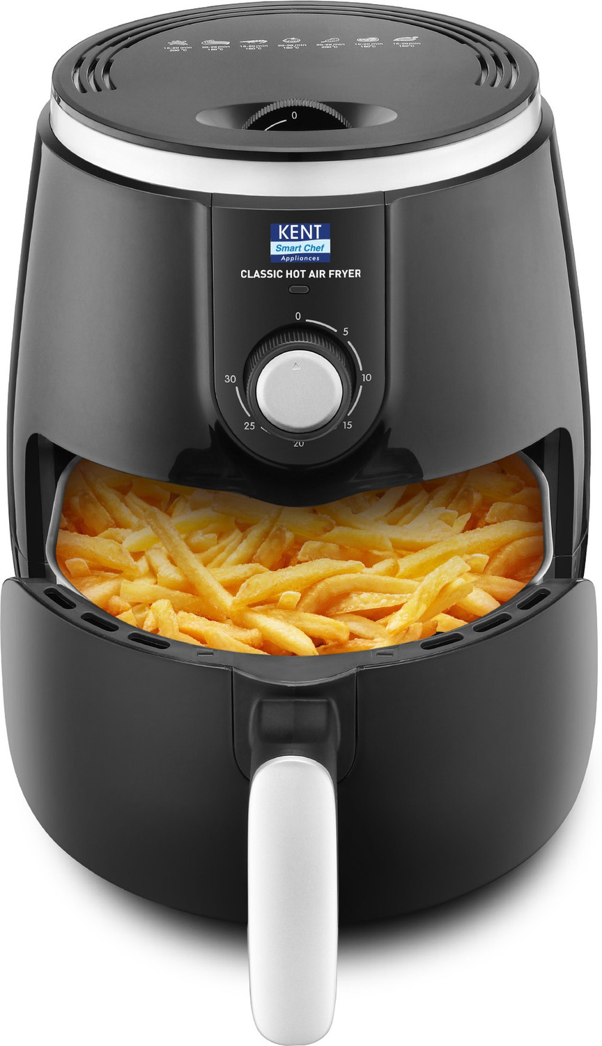 Image of KENT Classic Hot Air Fryer 4L 1300 W | 80% Less Oil | Instant Electric Air Fryer | Auto Cut Off | Fry, Grill, Roast, Steam, and Bake Air Fryer