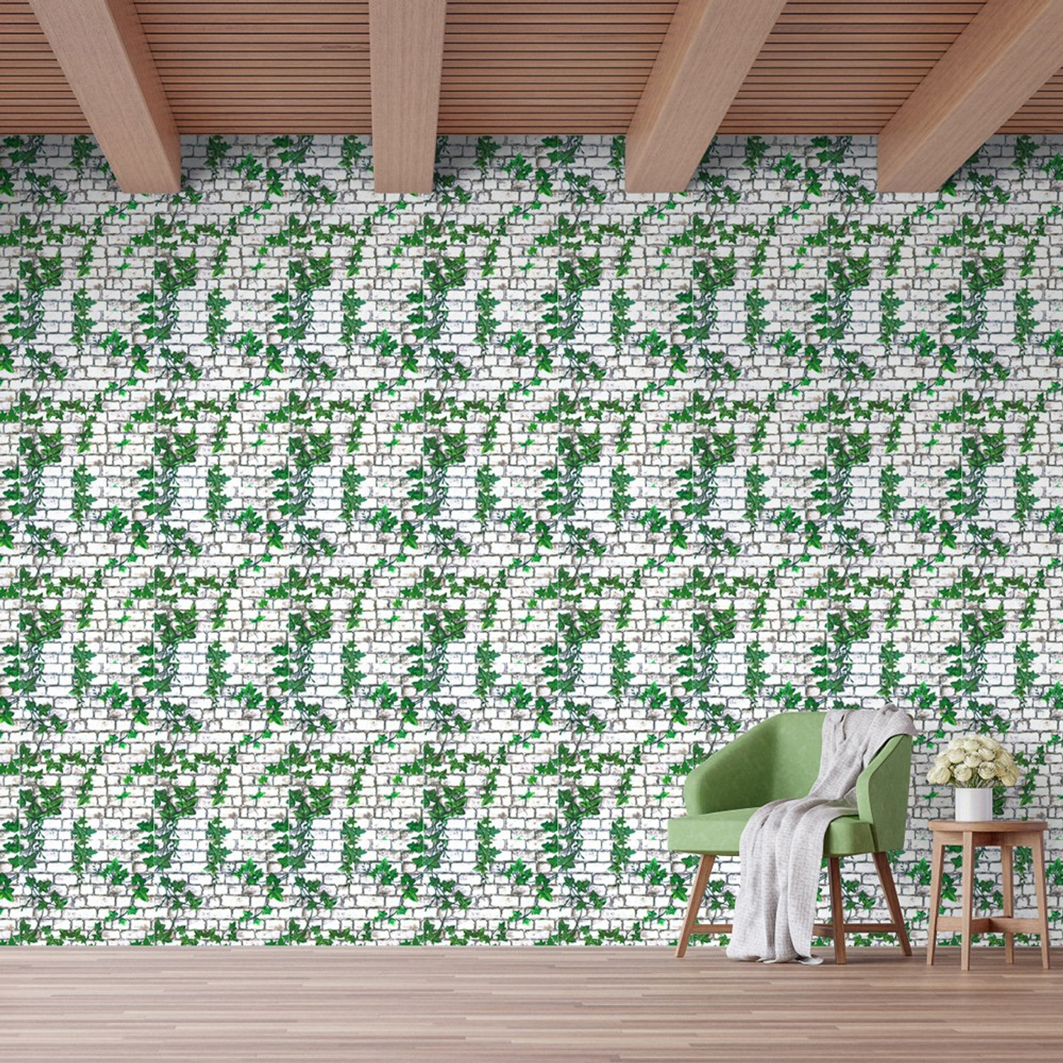 Image of Flipkart SmartBuy 300 cm Wall Stickers Wallpaper Home Decoration Walls with Fresh Twigs Self Adhesive Self Adhesive Sticker