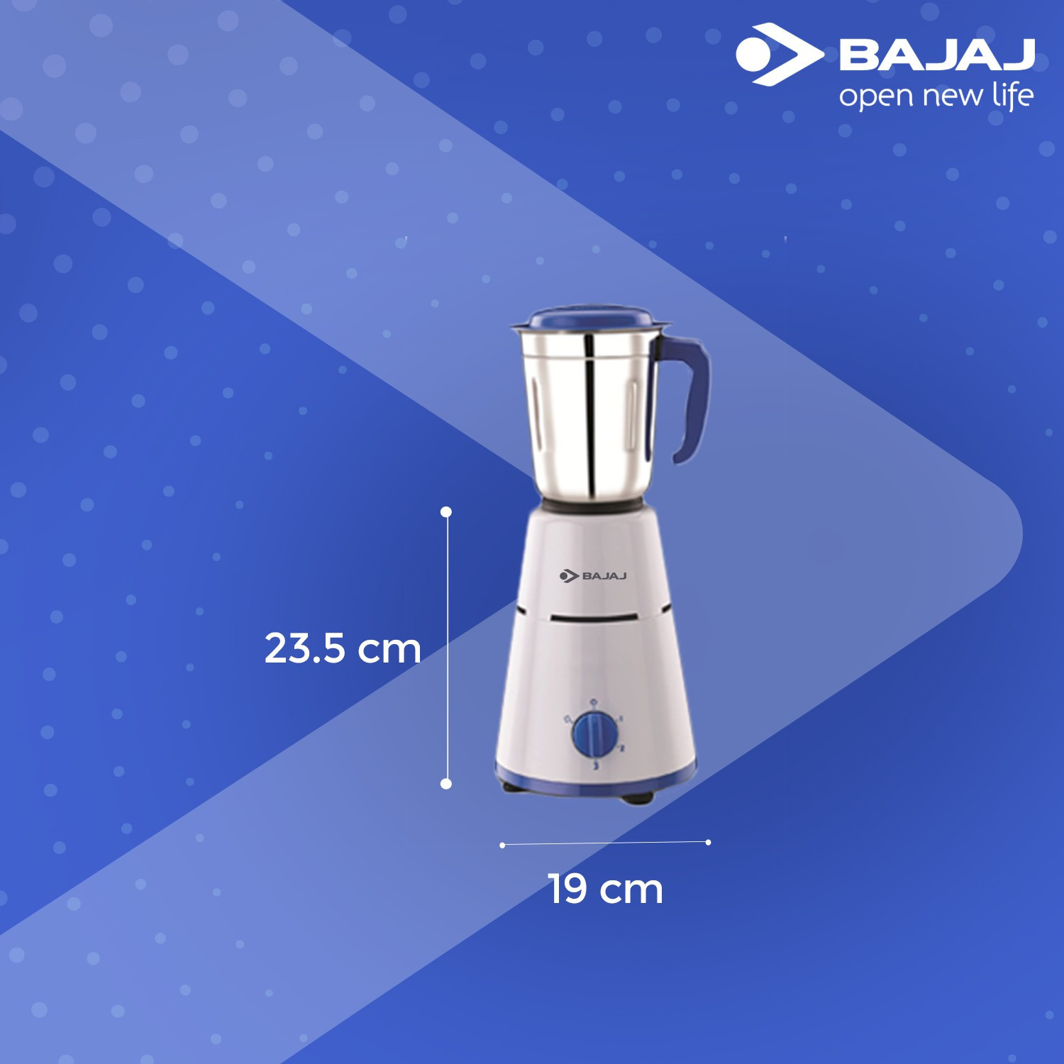 Image of BAJAJ 3 Jar 500 W Mixer Grinder