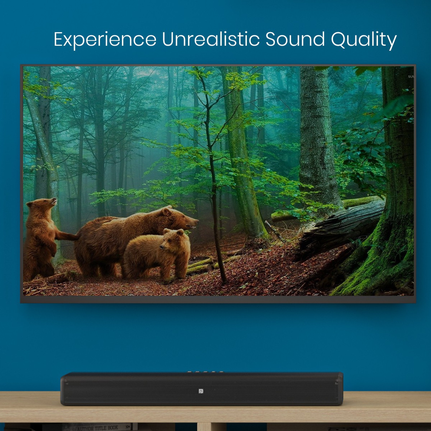 Image of Portronics Sound Slick III 80 W Bluetooth Soundbar