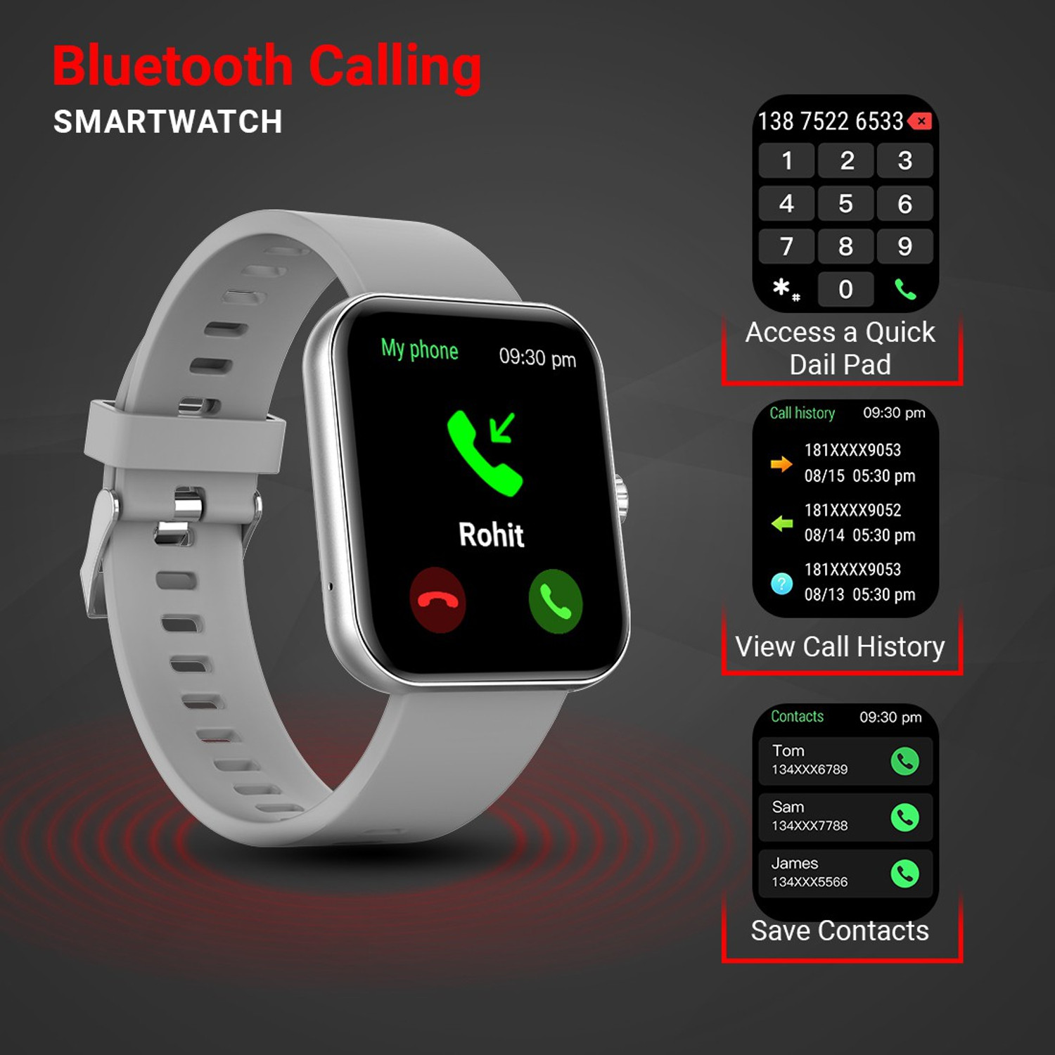 Image of Fire-Boltt AI 43.2mm (1.7 inch) BT Calling, Voice Assistant Smartwatch